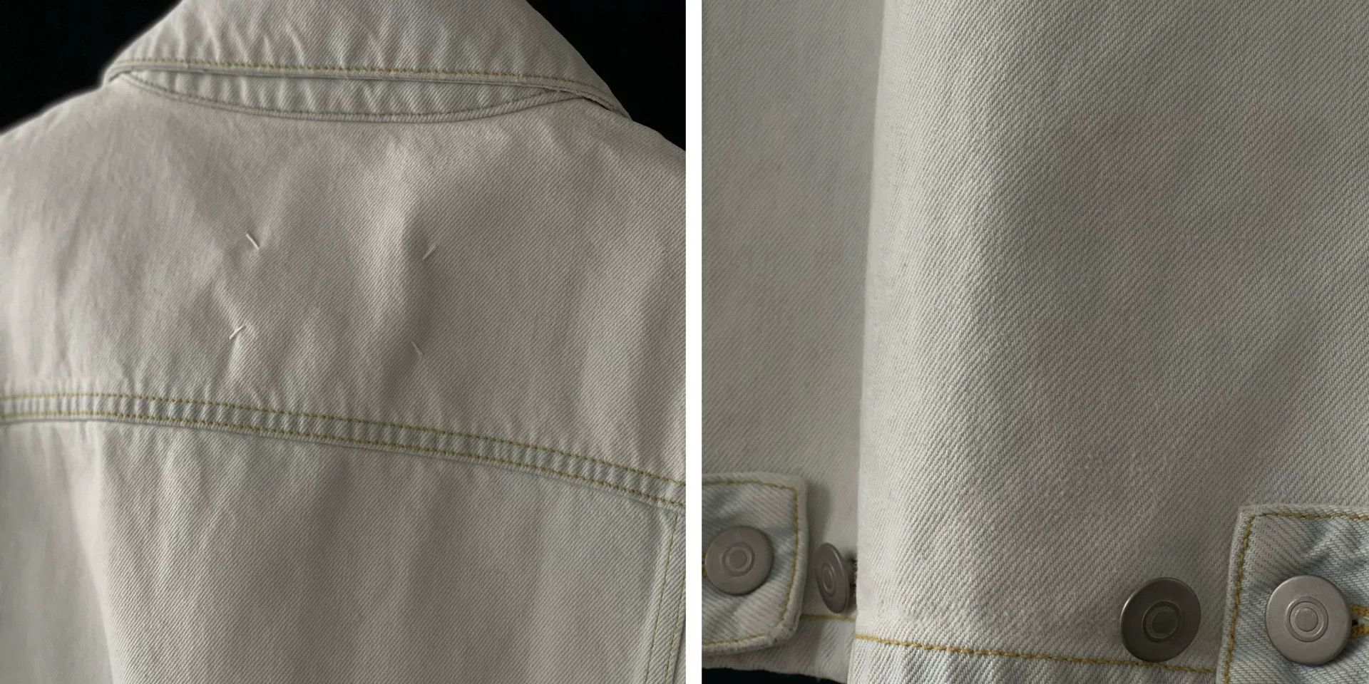 Maison Margiela Maison Margiela Distressed Denim Jacket for Men Size US M / EU 48-50 / 2 - 7 Thumbnail
