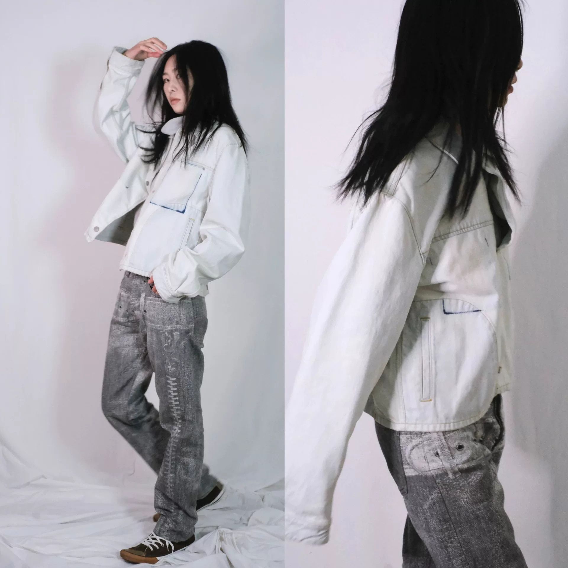 Maison Margiela Maison Margiela Distressed Denim Jacket for Men Size US M / EU 48-50 / 2 - 4 Thumbnail
