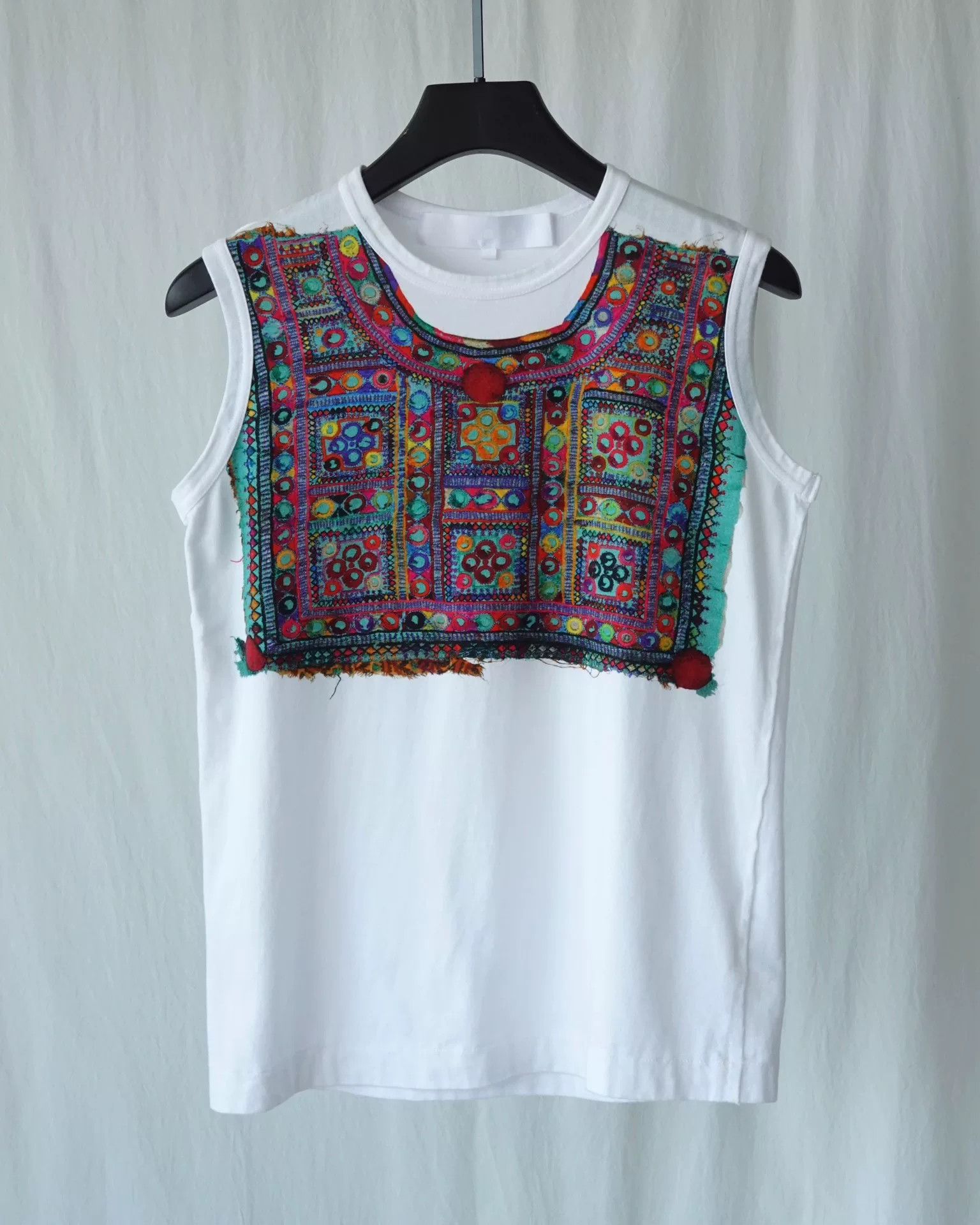 Comme des Garcons Floral Print Sleeveless Summer Top Size S / US 4 / IT 40 - 3 Thumbnail