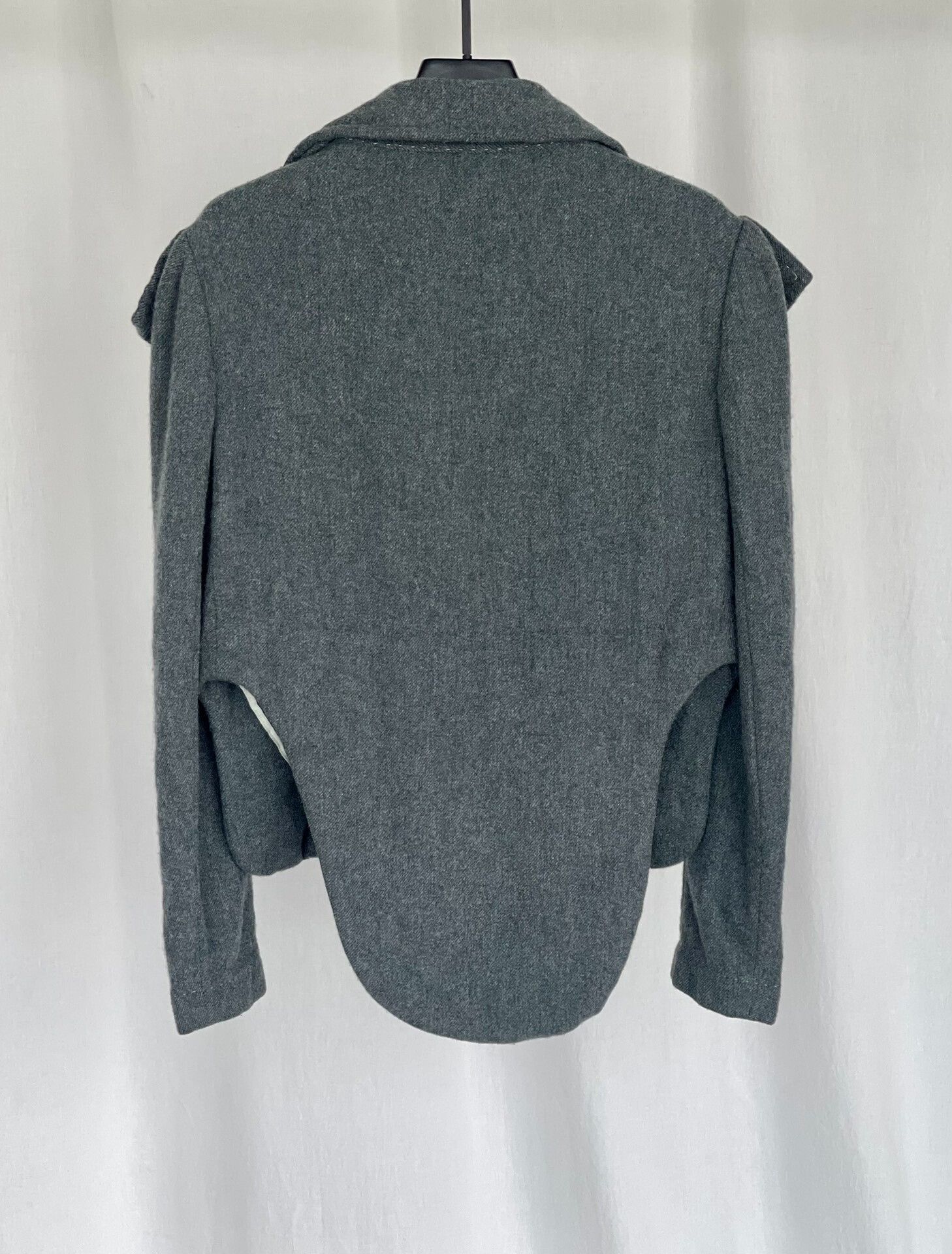 Yohji Yamamoto Oversized Wool Jacket by Yohji Yamamoto Size S / US 4 / IT 40 - 4 Thumbnail