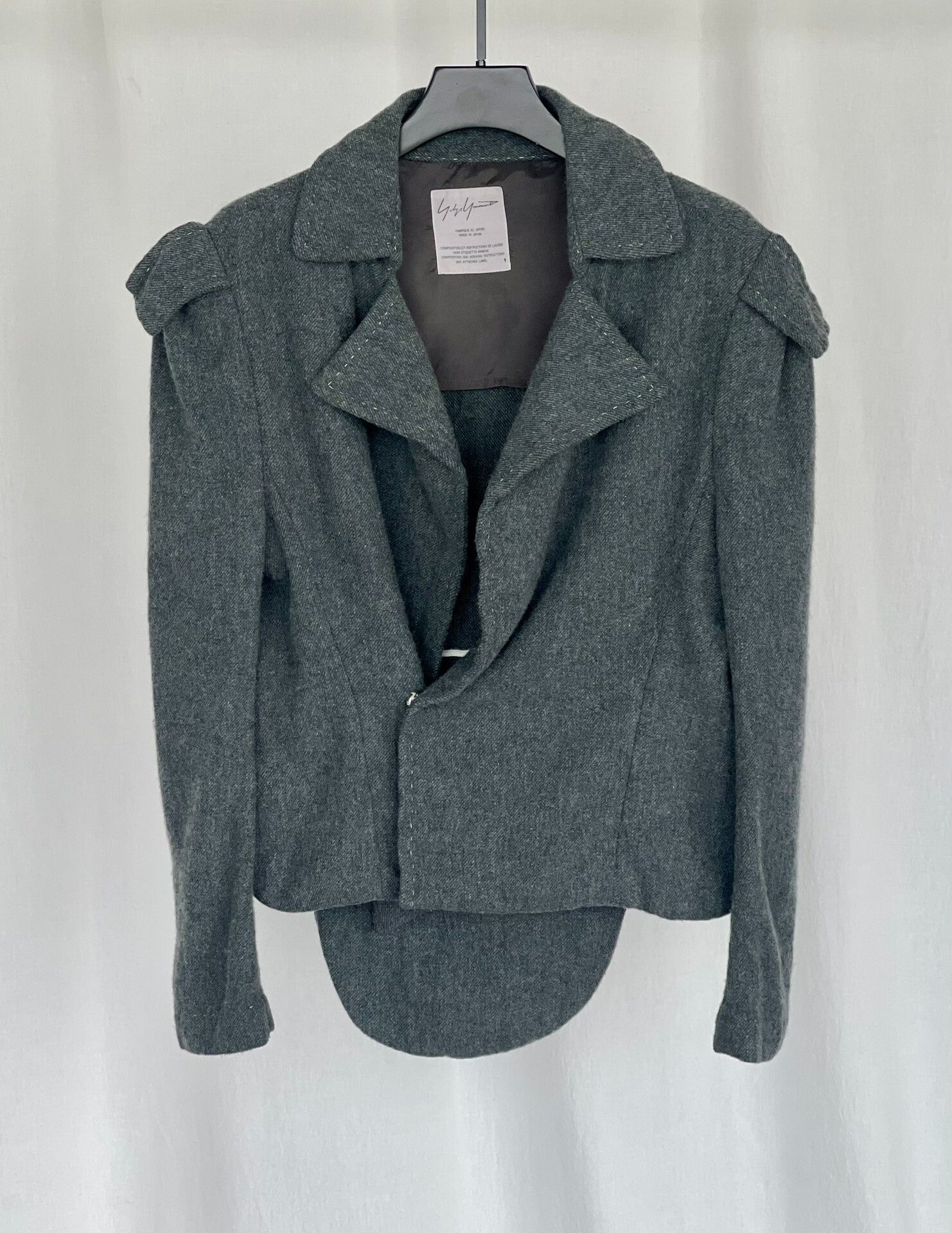Yohji Yamamoto Oversized Wool Jacket by Yohji Yamamoto Size S / US 4 / IT 40 - 3 Thumbnail