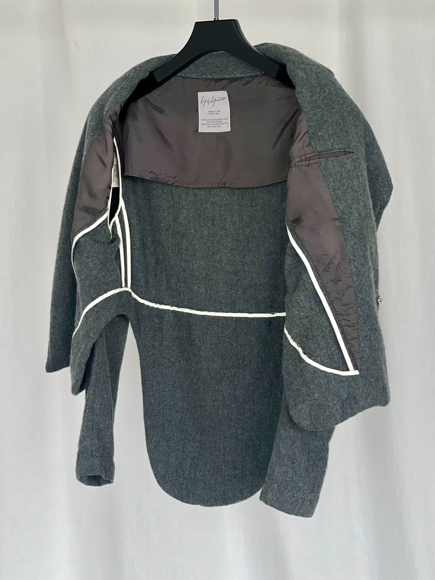 Yohji Yamamoto Oversized Wool Jacket by Yohji Yamamoto Size S / US 4 / IT 40 - 7 Thumbnail