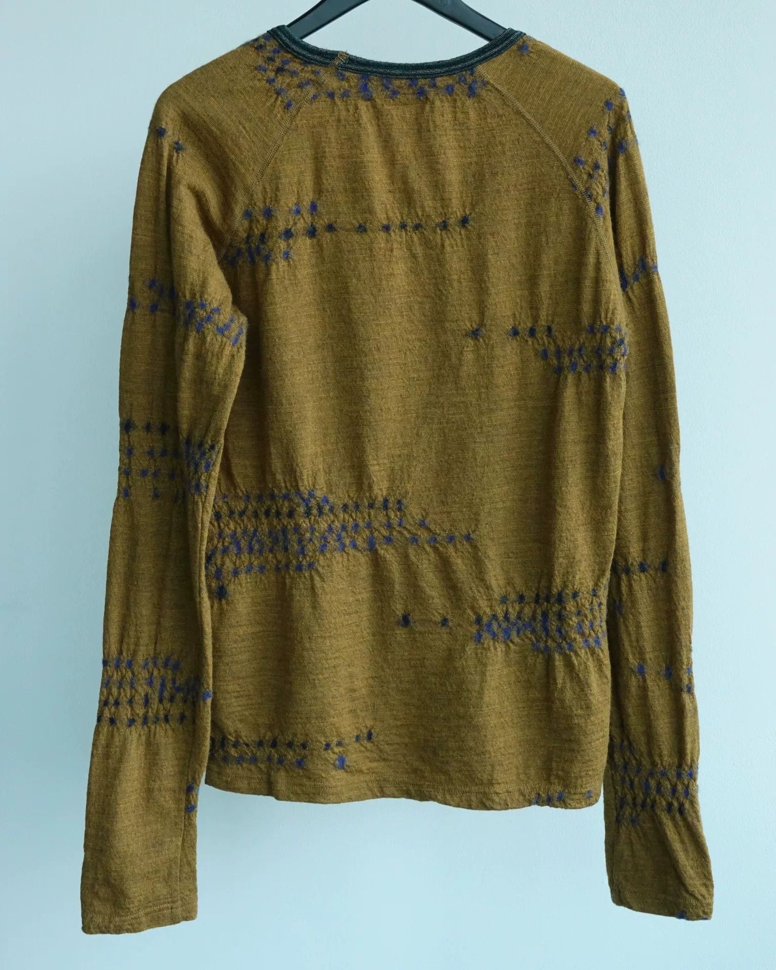 Kapital Kapital Wool Long T-Shirt with Indigo Dye Size US M / EU 48-50 / 2 - 6 Thumbnail
