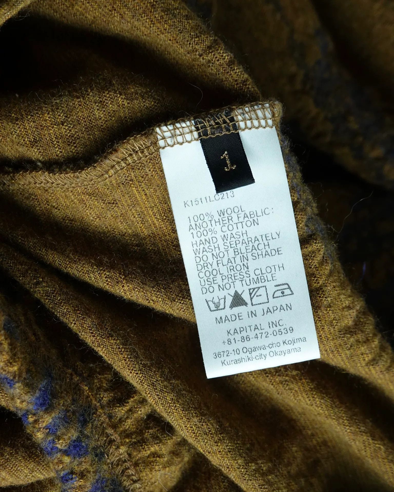 Kapital Kapital Wool Long T-Shirt with Indigo Dye Size US M / EU 48-50 / 2 - 9 Thumbnail