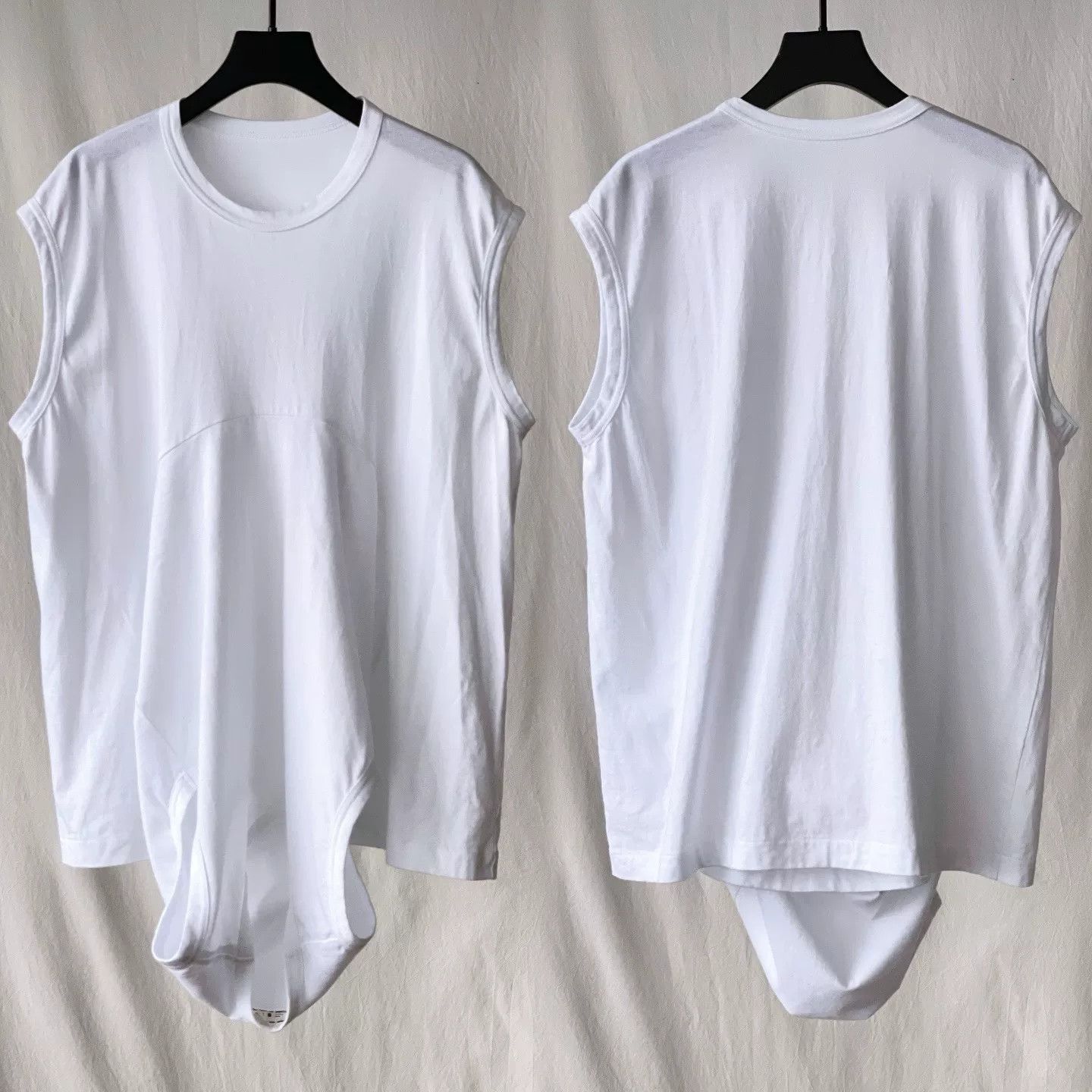 Comme des Garcons Unique Deconstructed White T-Shirt Size S / US 4 / IT 40 - 4 Thumbnail