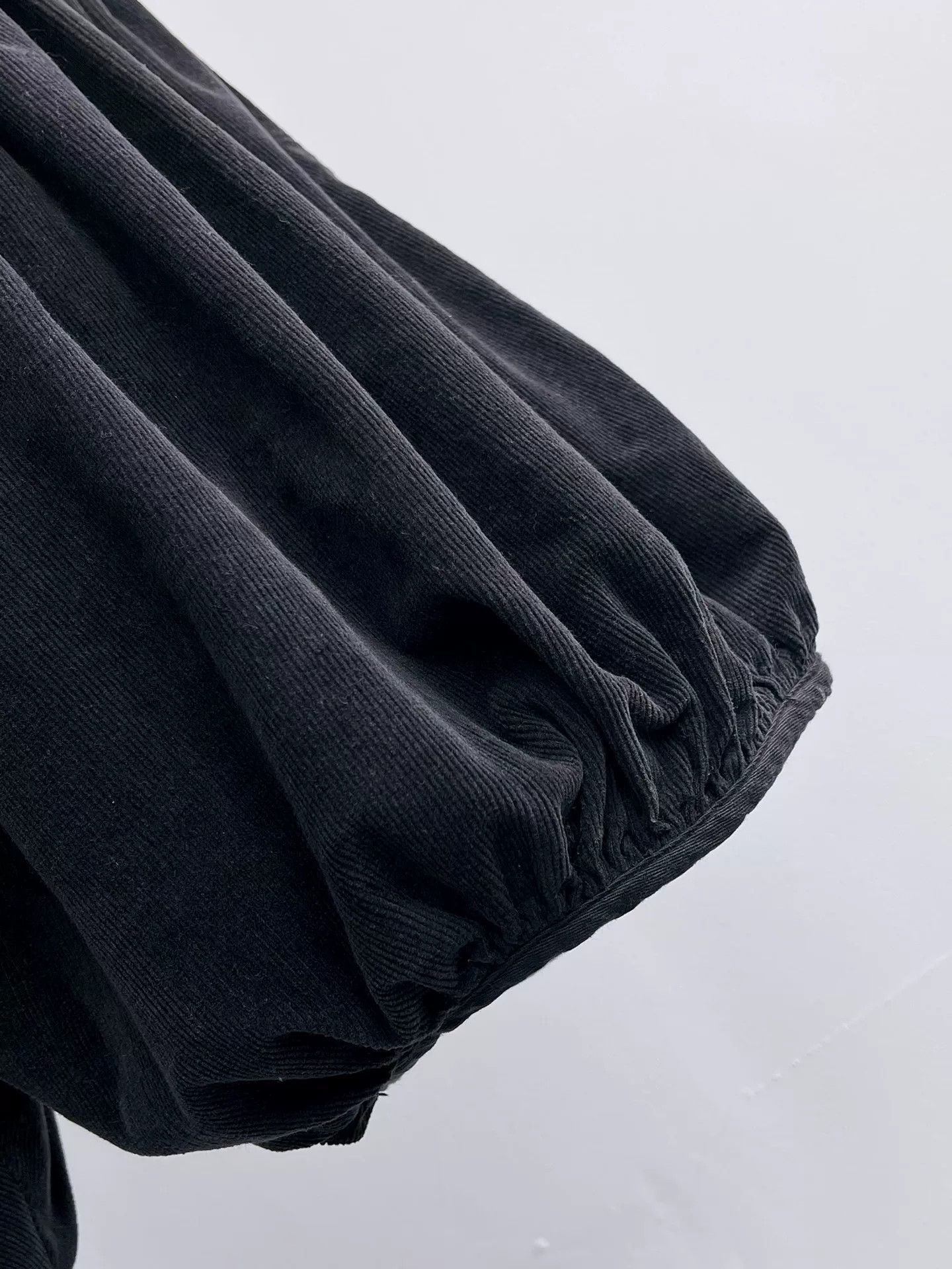 Kapital Vintage Black Corduroy Lantern Pants Size 23" - 6 Thumbnail