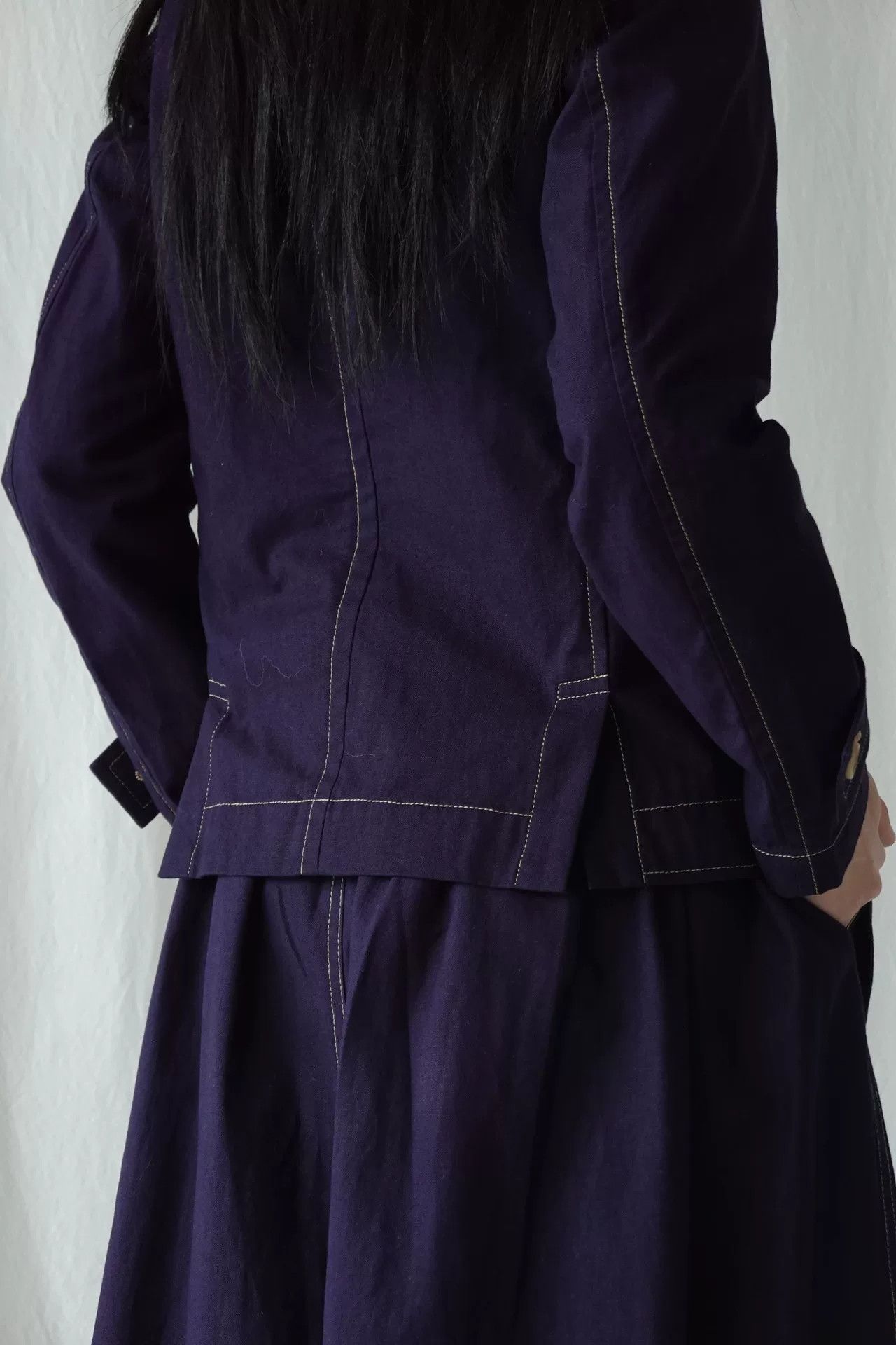 Yohji Yamamoto Vintage Navy Blue Suit Set by Y's Size S / US 4 / IT 40 - 5 Thumbnail