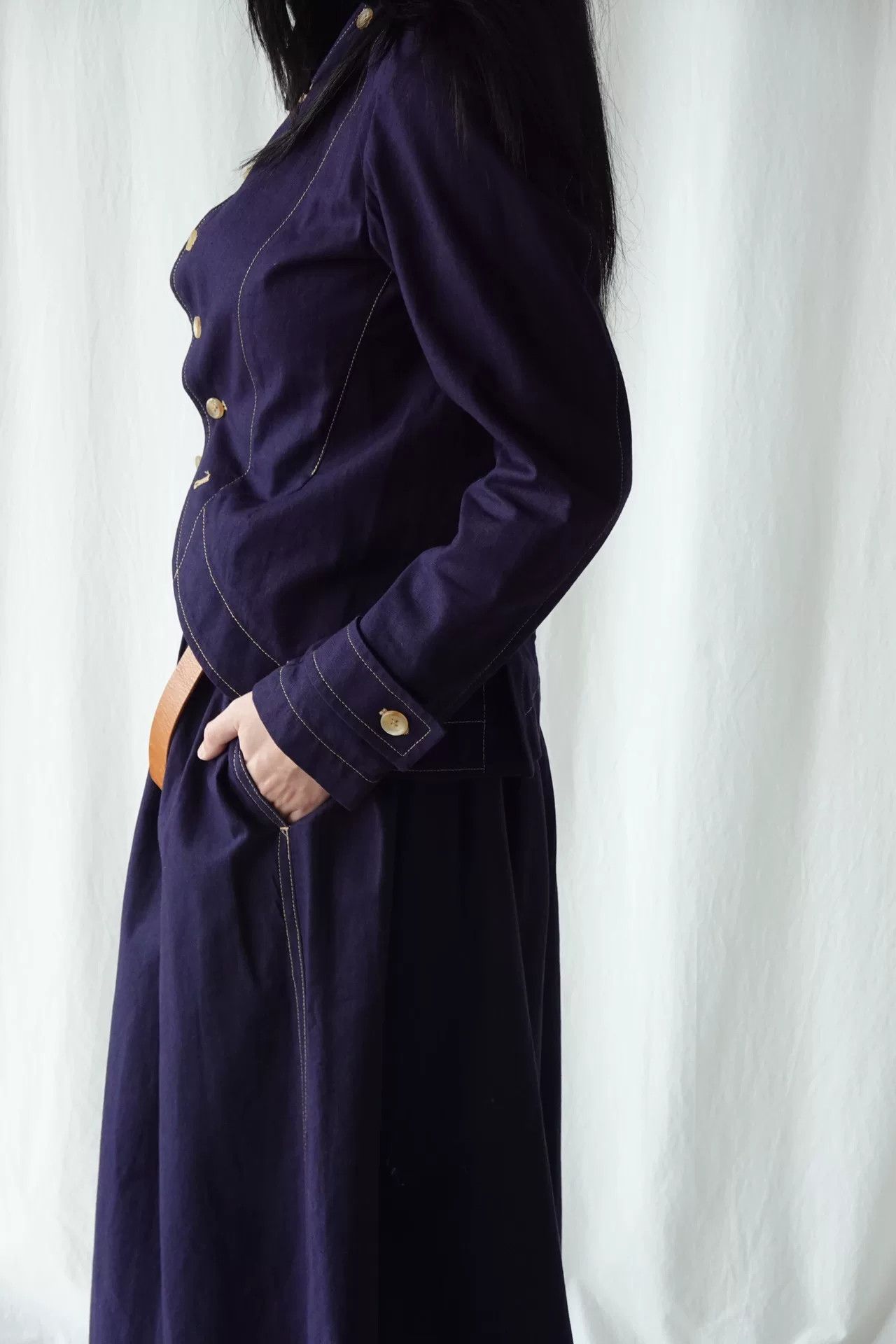Yohji Yamamoto Vintage Navy Blue Suit Set by Y's Size S / US 4 / IT 40 - 4 Thumbnail