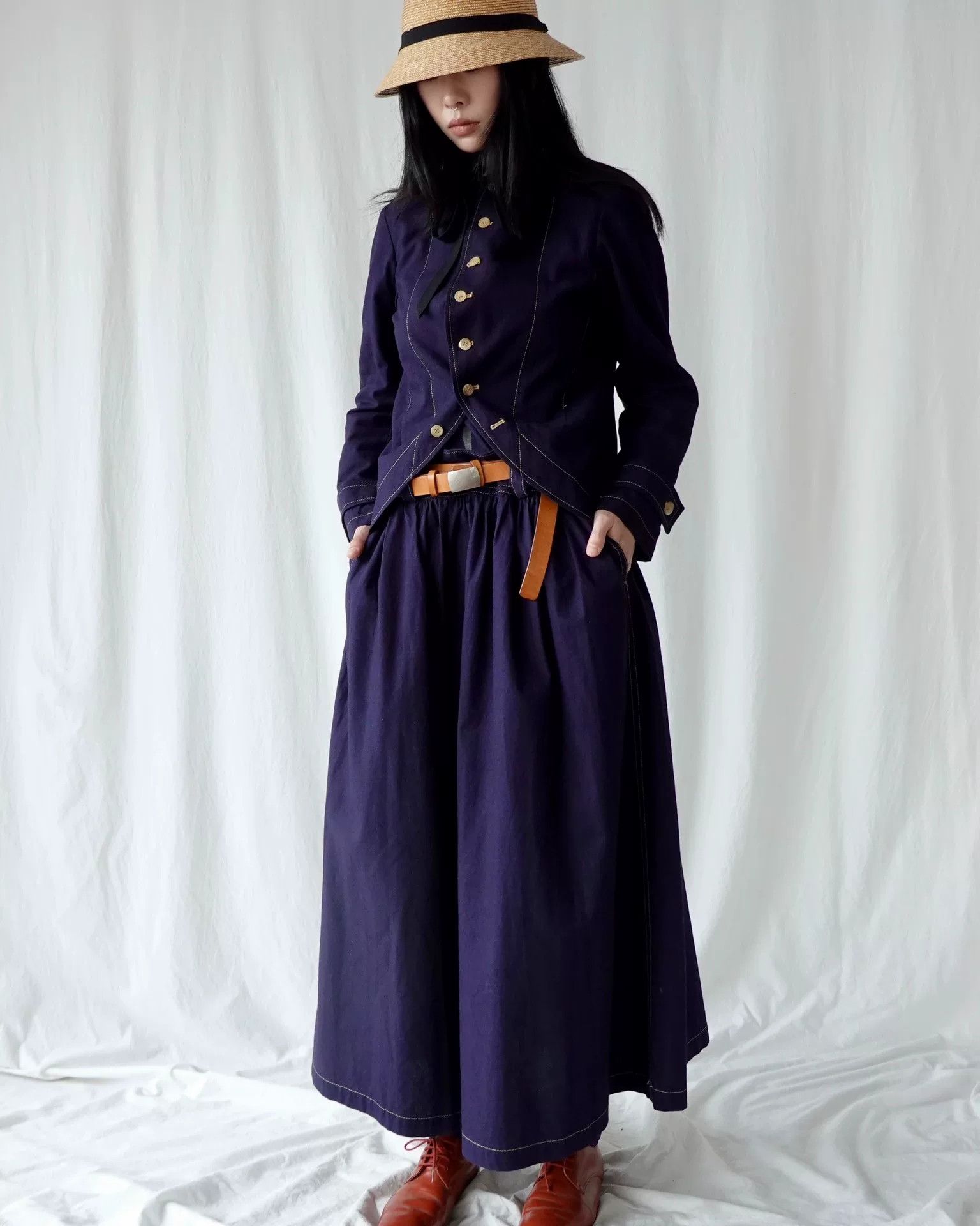 Yohji Yamamoto Vintage Navy Blue Suit Set by Y's Size S / US 4 / IT 40 - 2 Thumbnail