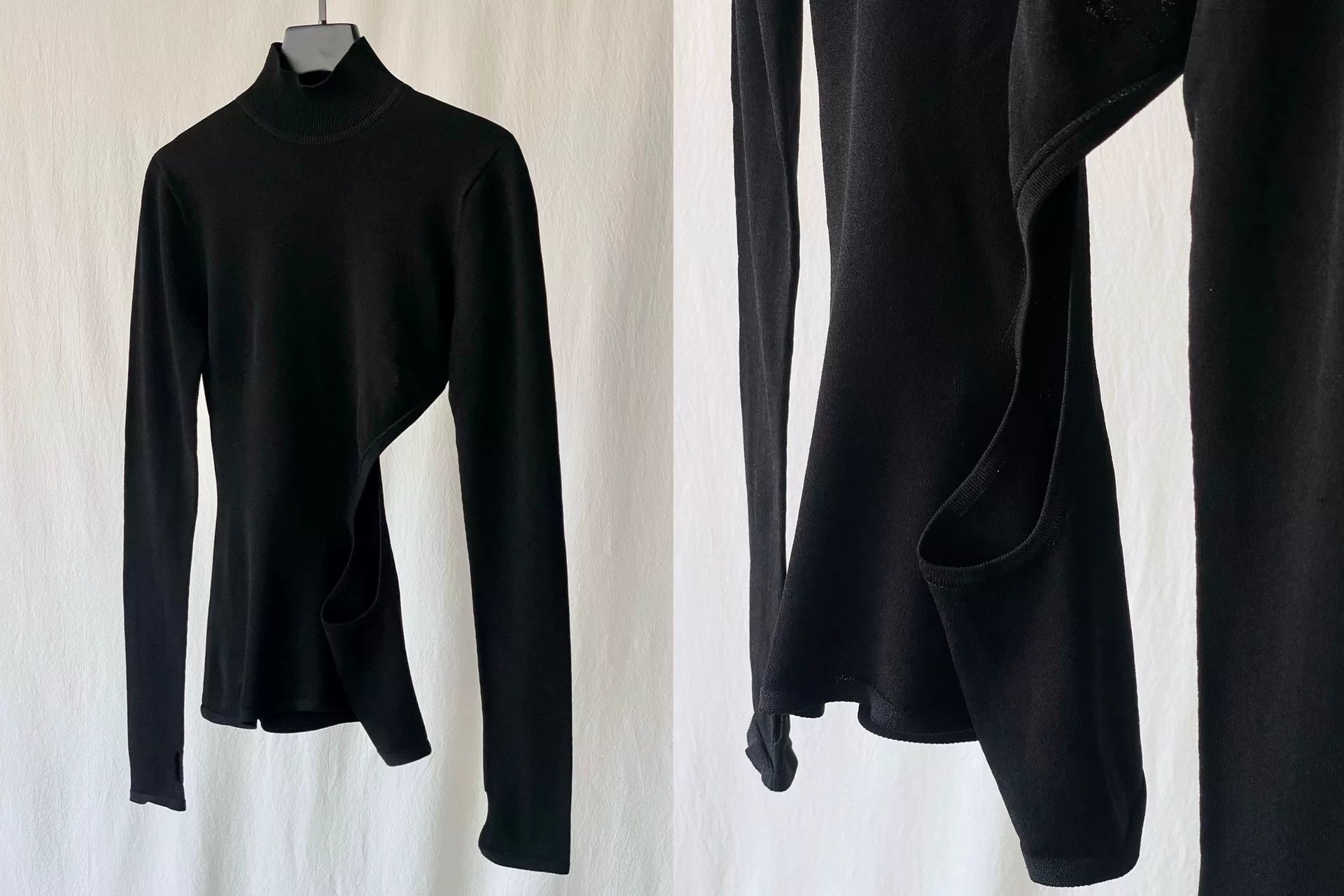 Issey Miyake Issey Miyake Black Long Sleeve Top Size M / US 6-8 / IT 42-44 - 7 Thumbnail