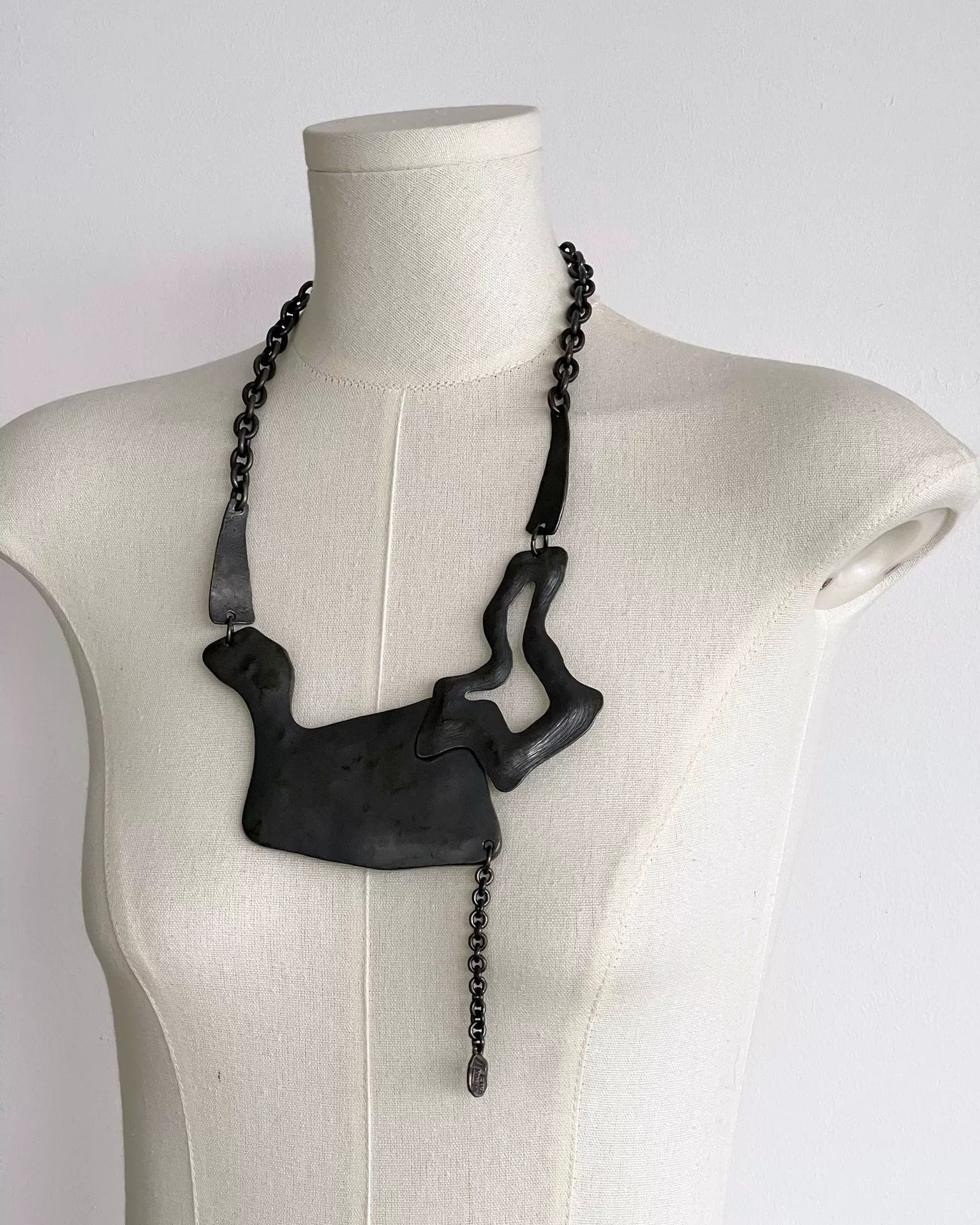 KIJIMA TAKAYUKI EIKO KONDO Artistic Metal Asymmetrical Necklace Size ONE SIZE - 2 Thumbnail