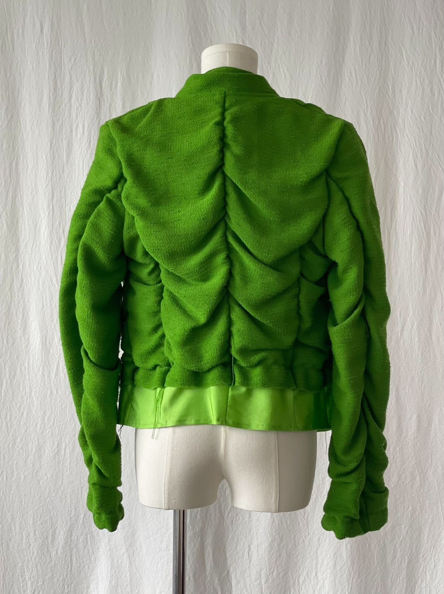 Comme des Garcons CDG Archive Green Ruffled Jacket Size M / US 6-8 / IT 42-44 - 5 Thumbnail
