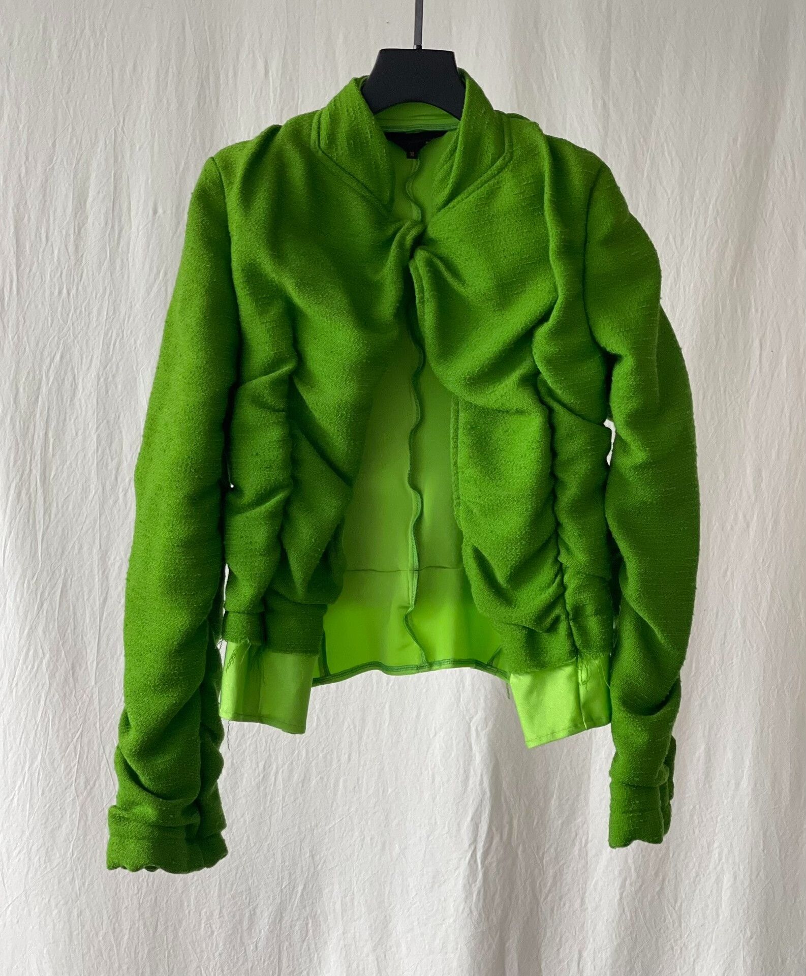 Comme des Garcons CDG Archive Green Ruffled Jacket Size M / US 6-8 / IT 42-44 - 6 Thumbnail
