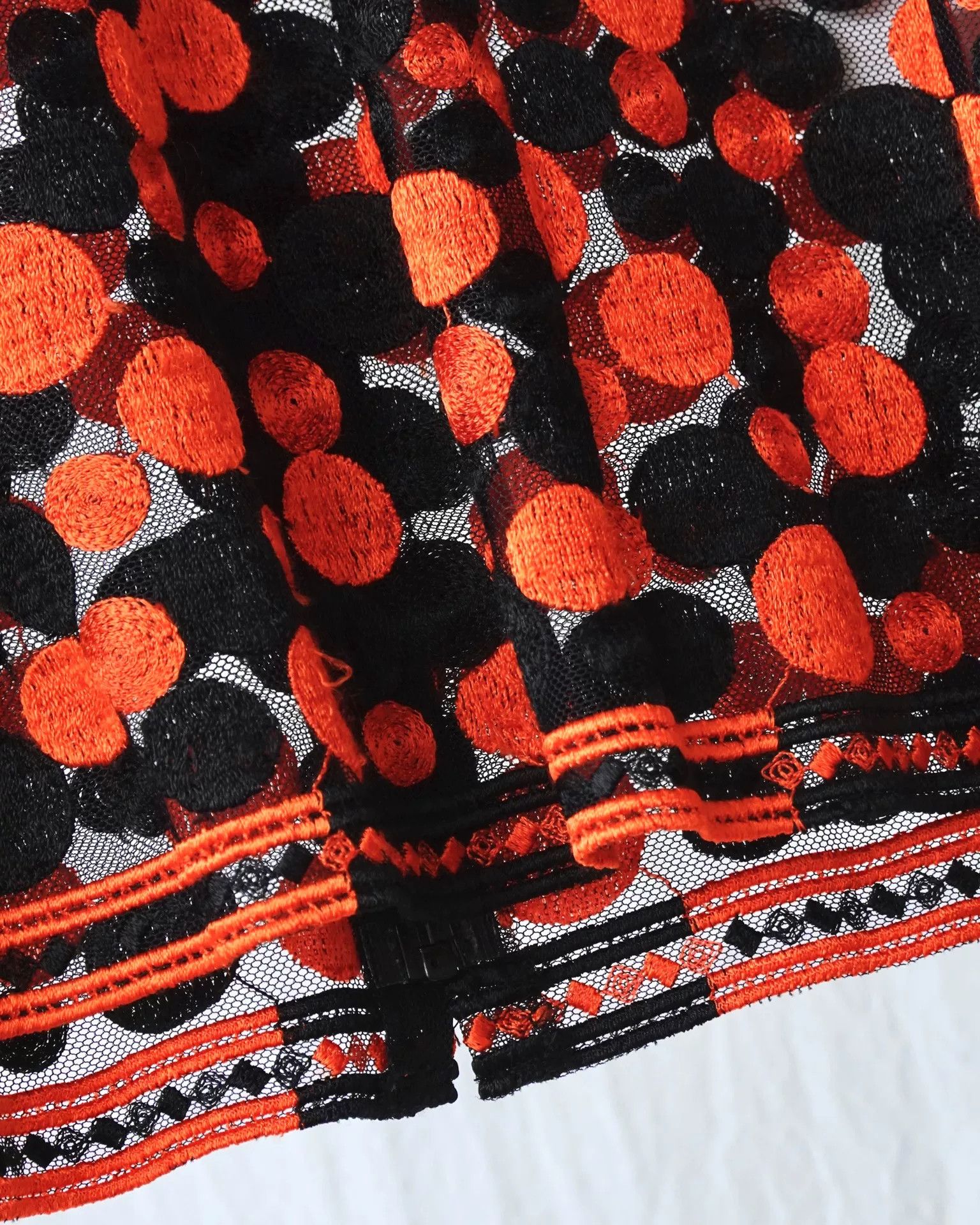 Rei Kawakubo CDG Robe Black Red Dot Mesh Top Size S / US 4 / IT 40 - 5 Thumbnail