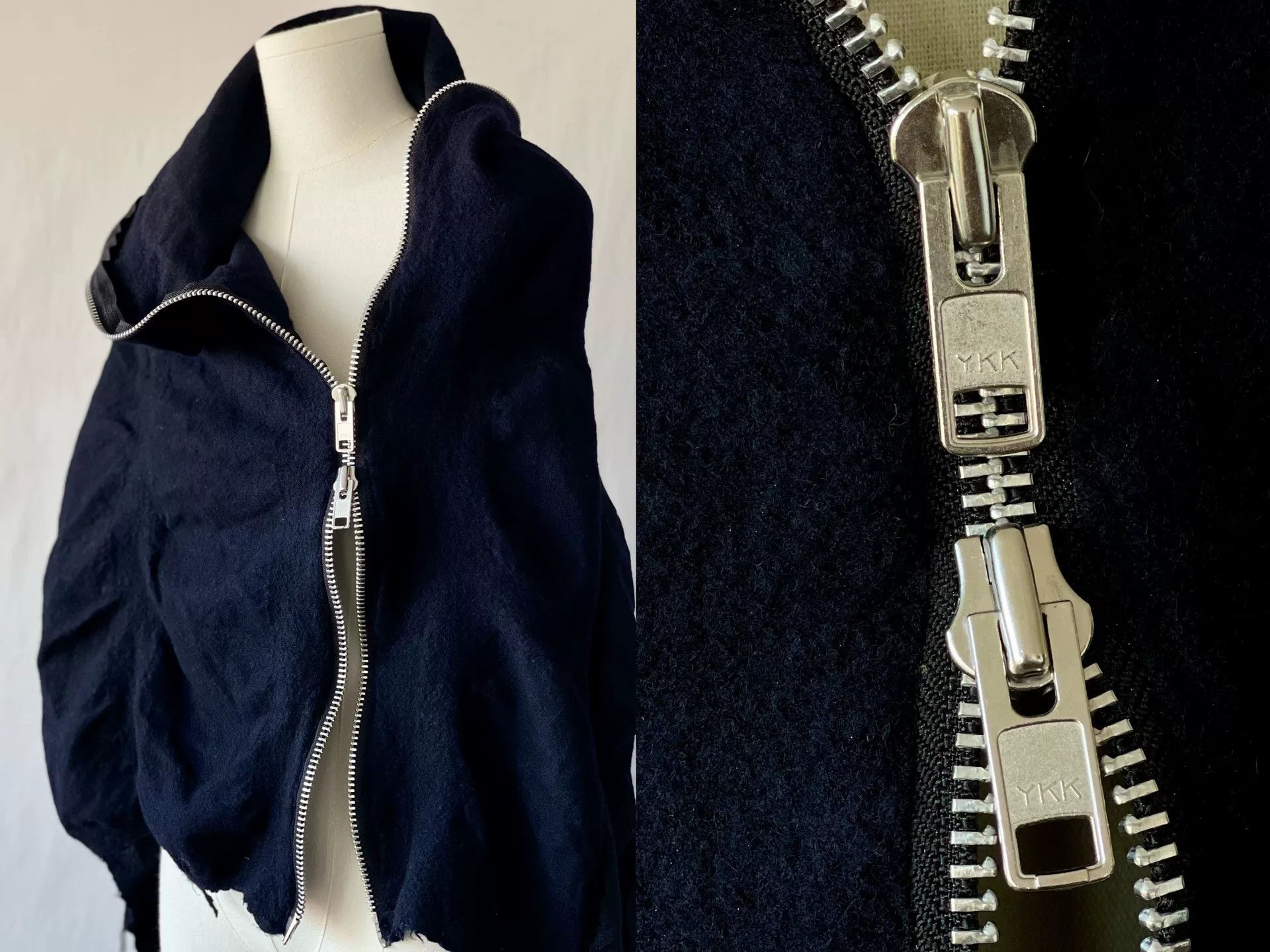Comme des Garcons CDGtricot Asymmetric Wool Zip Cape Size M / US 6-8 / IT 42-44 - 8 Thumbnail