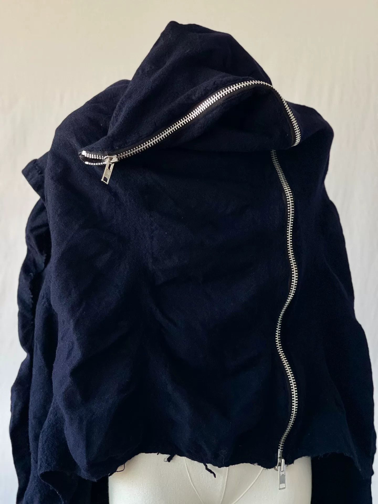 Comme des Garcons CDGtricot Asymmetric Wool Zip Cape Size M / US 6-8 / IT 42-44 - 4 Thumbnail
