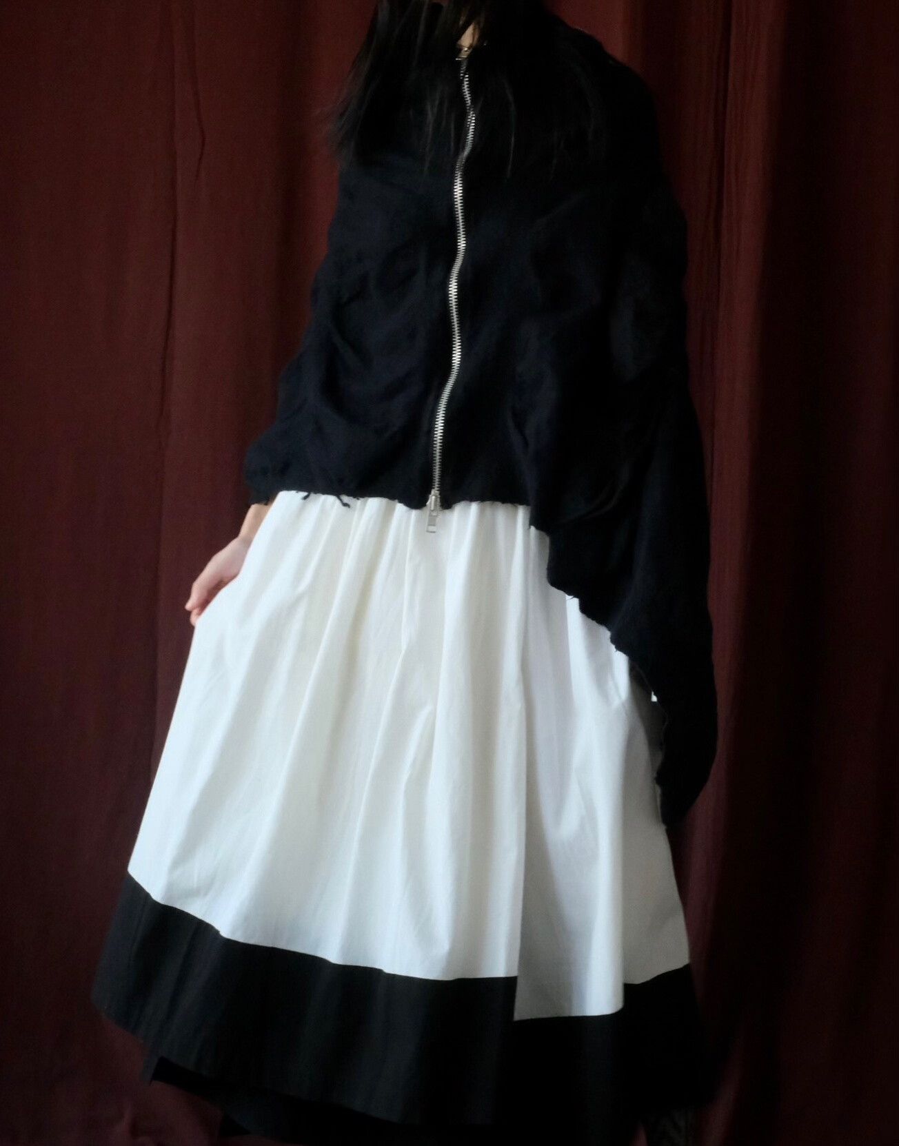 Comme des Garcons CDGtricot Asymmetric Wool Zip Cape Size M / US 6-8 / IT 42-44 - 2 Thumbnail
