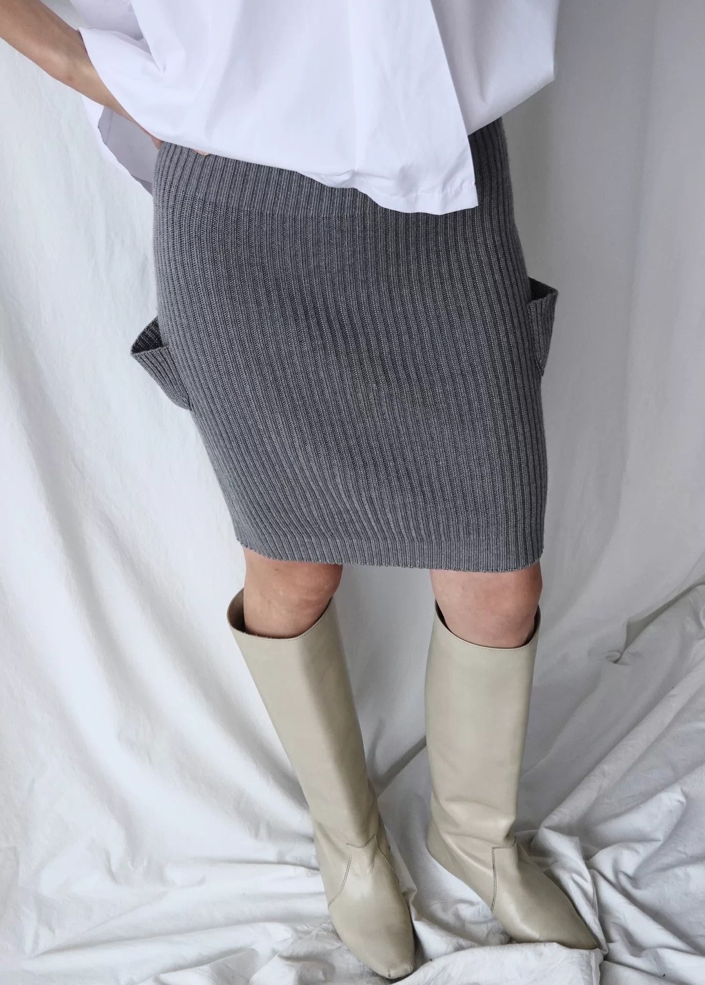Issey Miyake Issey Miyake Ribbed Knit Skirt Size 24" / US 00 / IT 34 - 5 Thumbnail