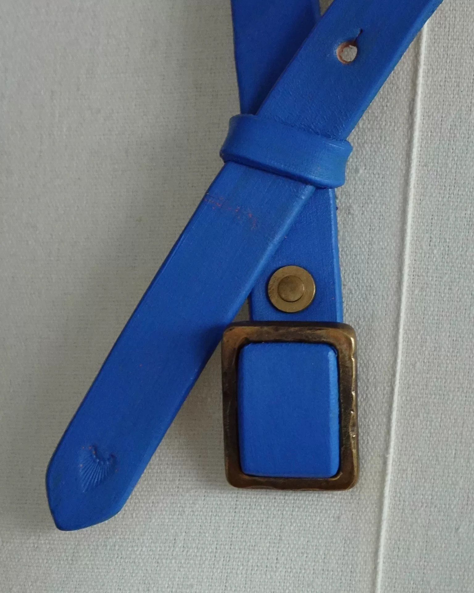 Kapital KAPITAL Blue Metal Leather Belt Size ONE SIZE - 9 Thumbnail