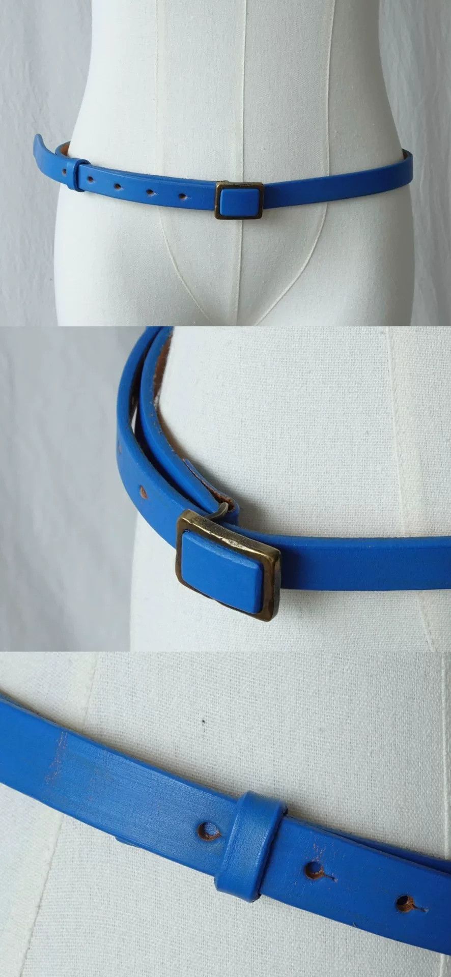 Kapital KAPITAL Blue Metal Leather Belt Size ONE SIZE - 3 Thumbnail