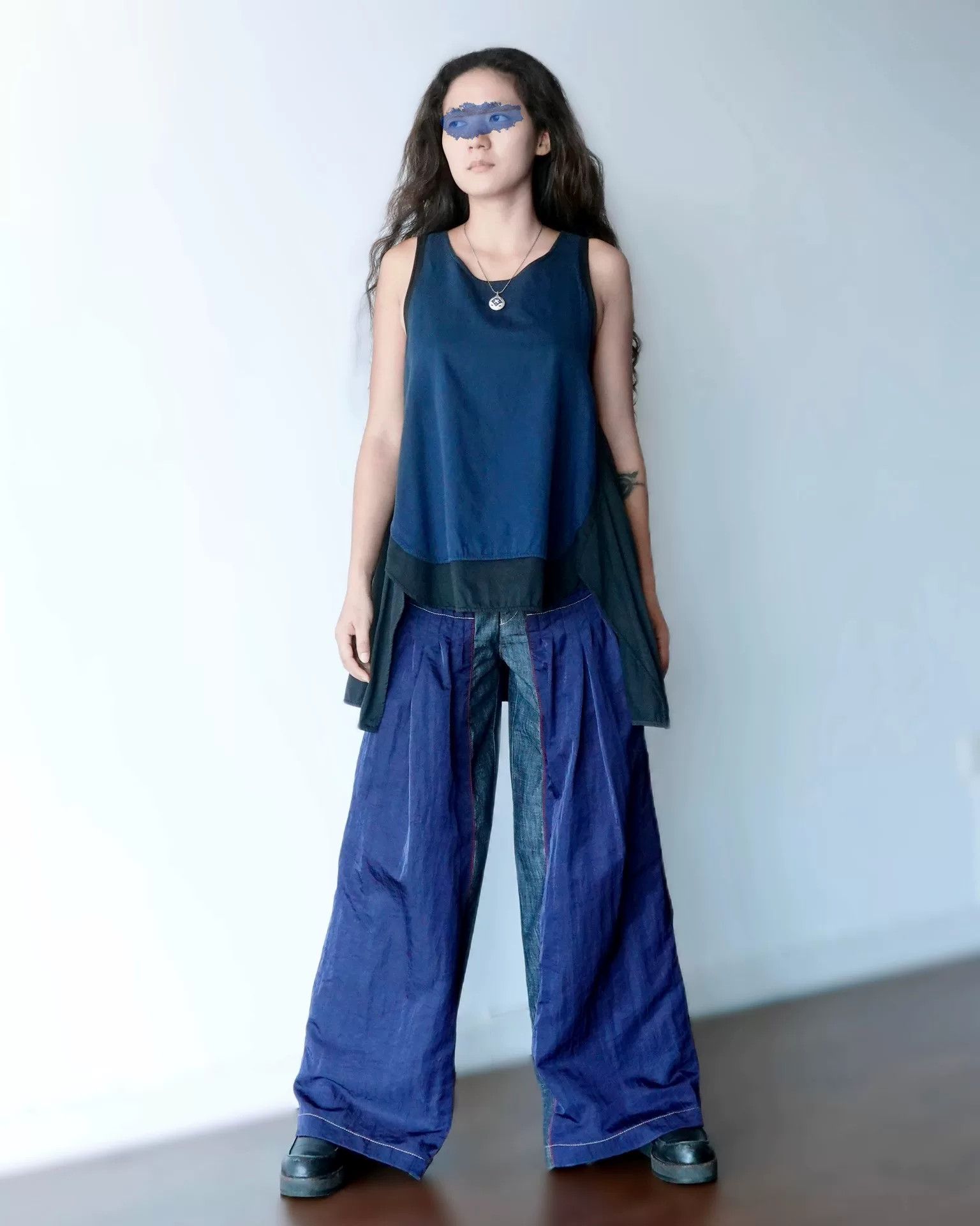 Y's Y's Navy Blue Sleeveless Top Size S / US 4 / IT 40 - 2 Thumbnail