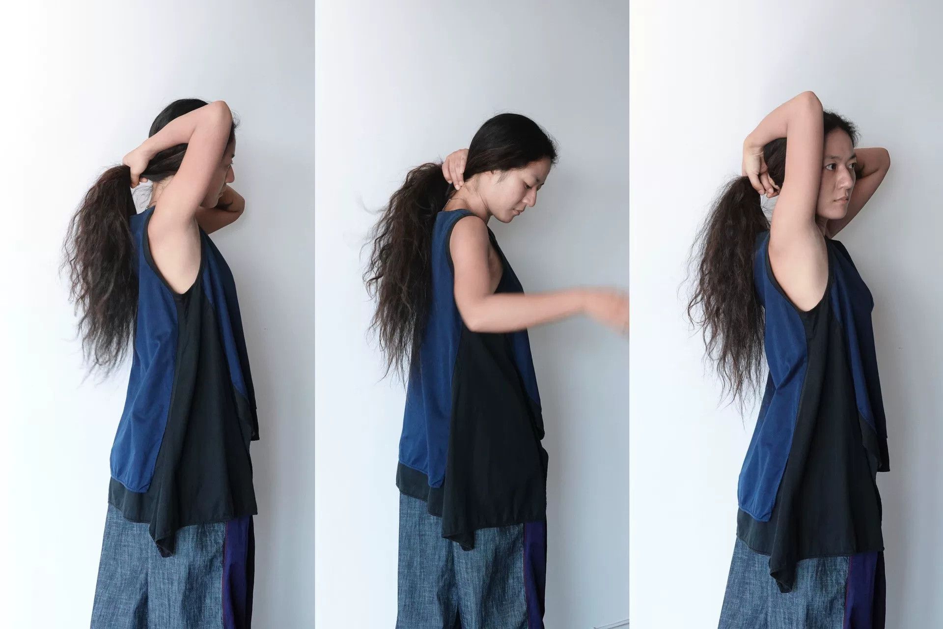 Y's Y's Navy Blue Sleeveless Top Size S / US 4 / IT 40 - 3 Thumbnail