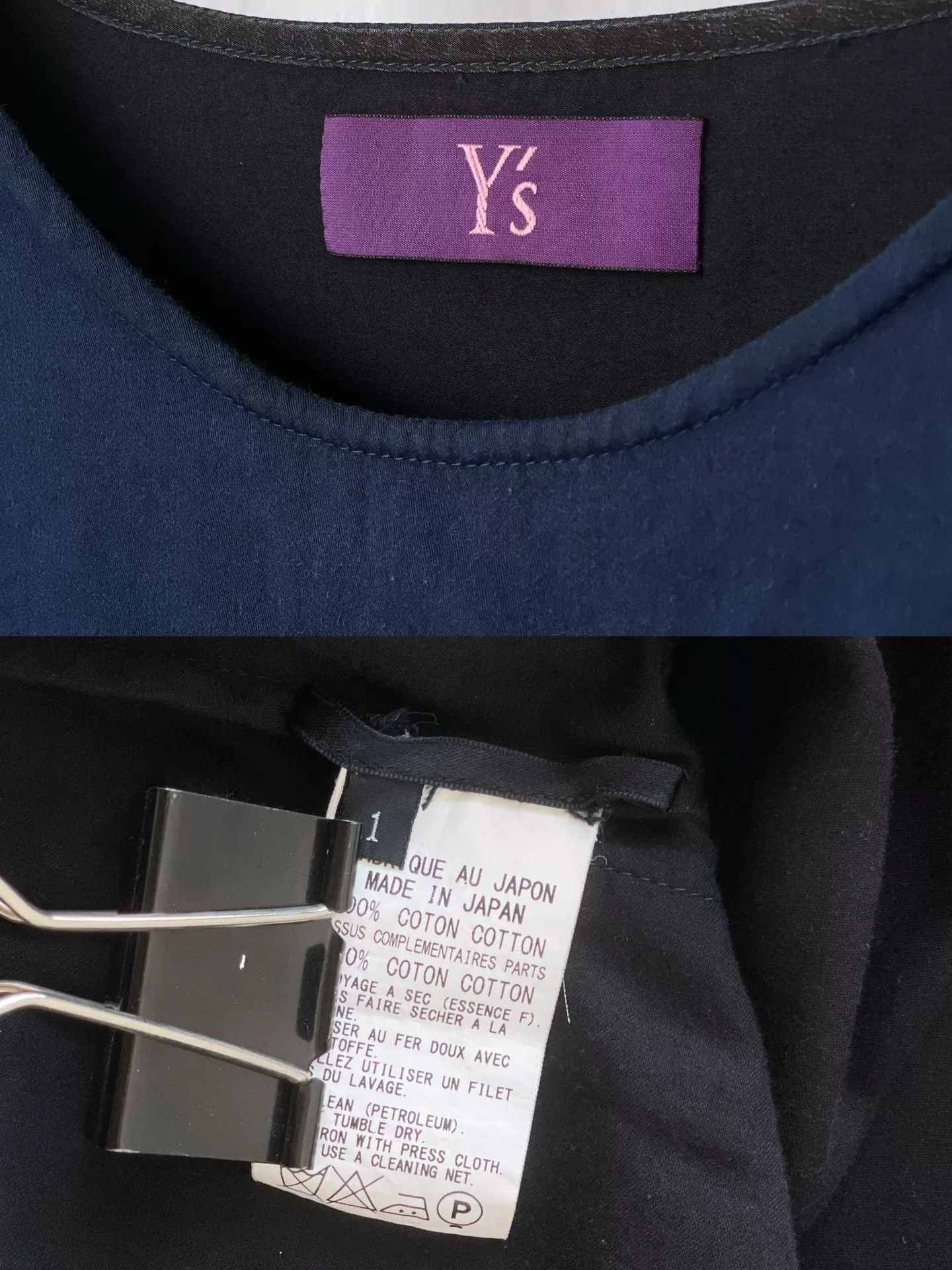 Y's Y's Navy Blue Sleeveless Top Size S / US 4 / IT 40 - 9 Thumbnail