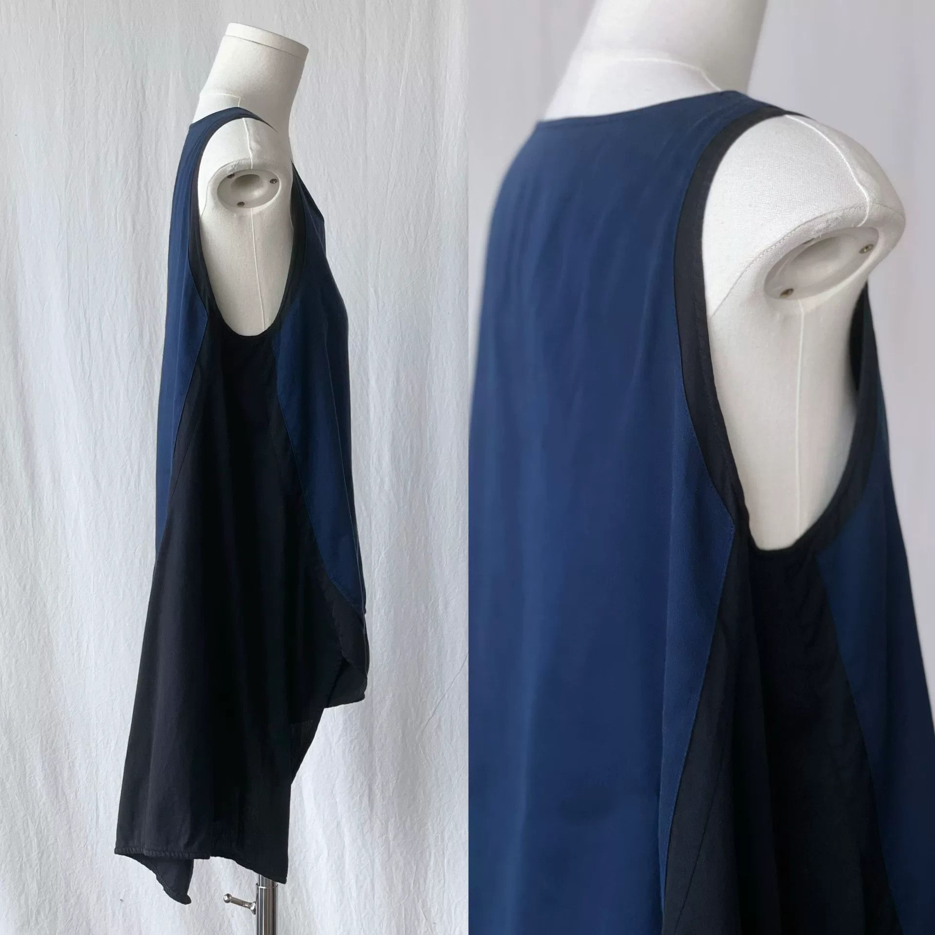 Y's Y's Navy Blue Sleeveless Top Size S / US 4 / IT 40 - 5 Thumbnail