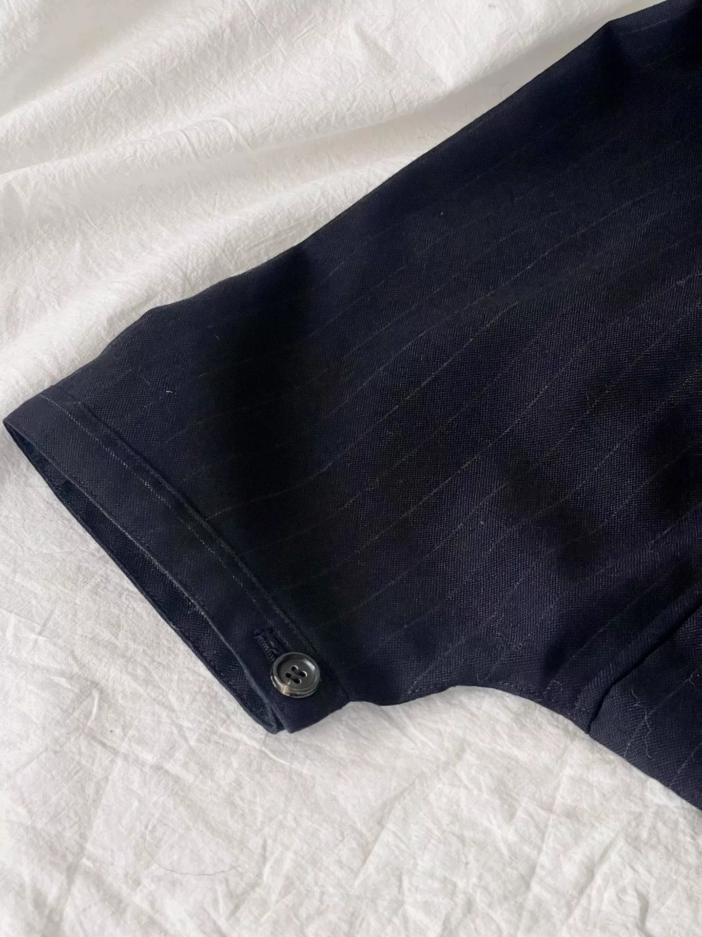 Comme des Garcons Comme des Garçons Striped Wool Drop-Crotch Pants Size 28" / US 6 / IT 42 - 8 Thumbnail