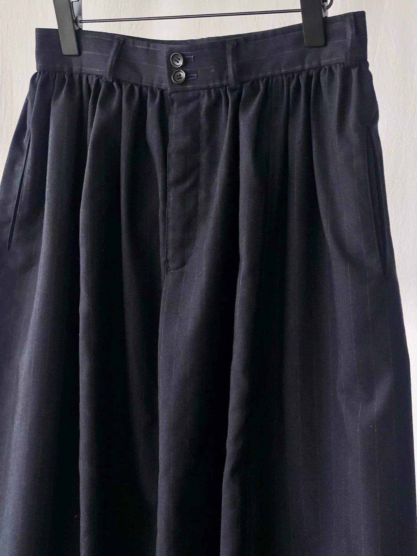 Comme des Garcons Comme des Garçons Striped Wool Drop-Crotch Pants Size 28" / US 6 / IT 42 - 5 Thumbnail
