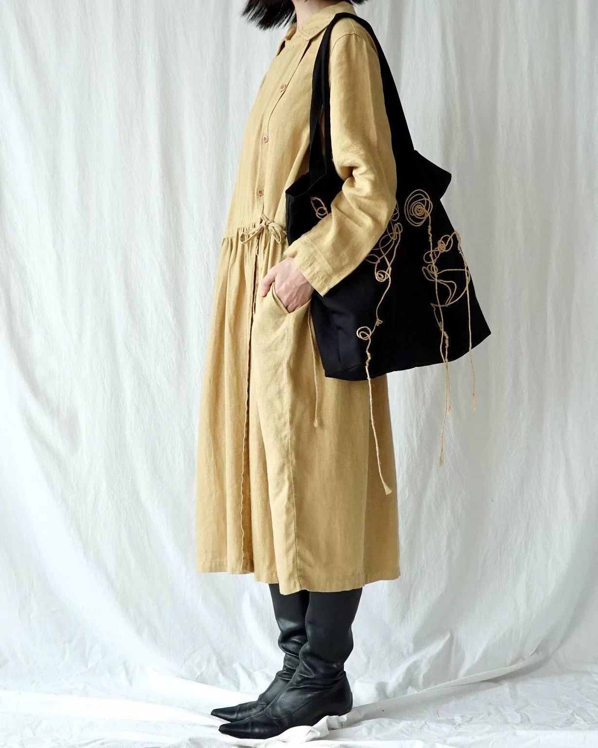Yohji Yamamoto Y's Yohji Yamamoto Wool Tote Bag Size ONE SIZE - 3 Thumbnail