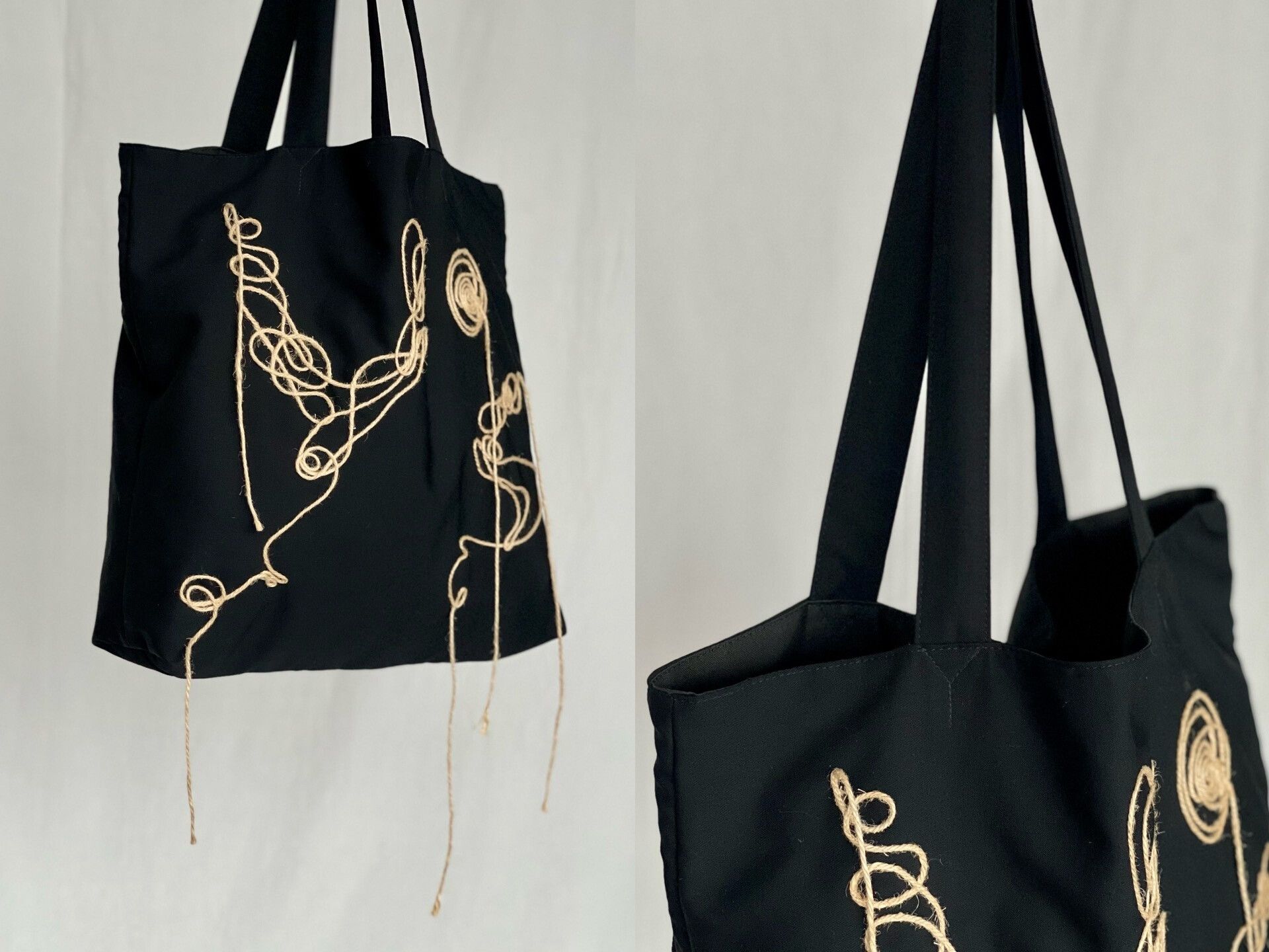 Yohji Yamamoto Y's Yohji Yamamoto Wool Tote Bag Size ONE SIZE - 4 Thumbnail