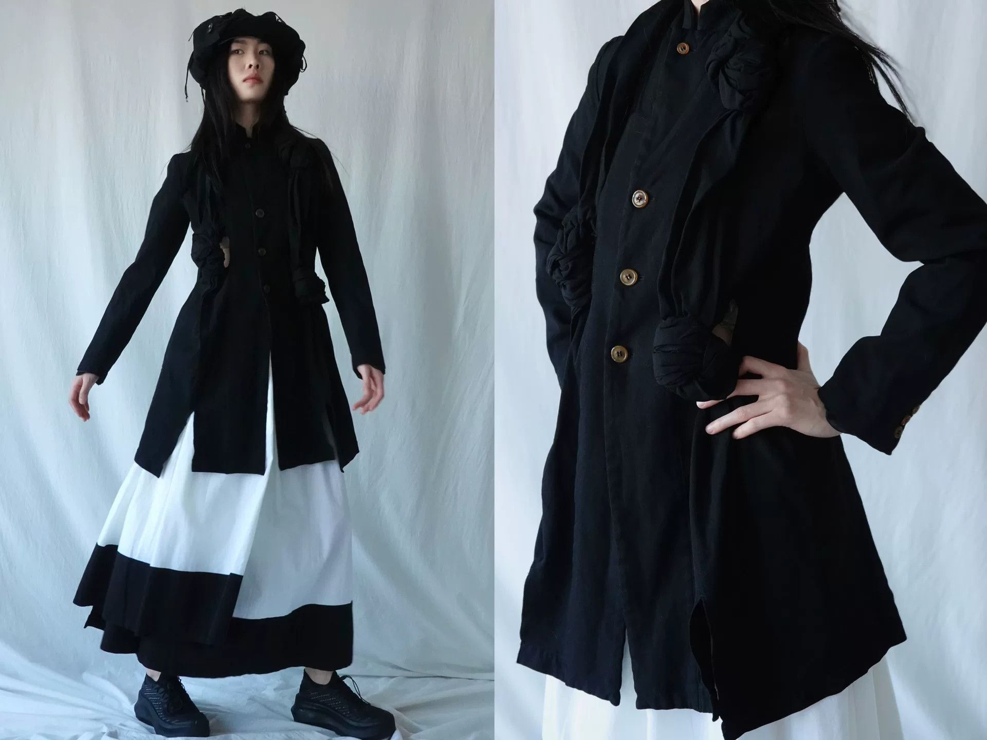 Comme des Garcons CDG Black Tailored Jacket with Cutouts Size XS / US 0-2 / IT 36-38 - 3 Thumbnail