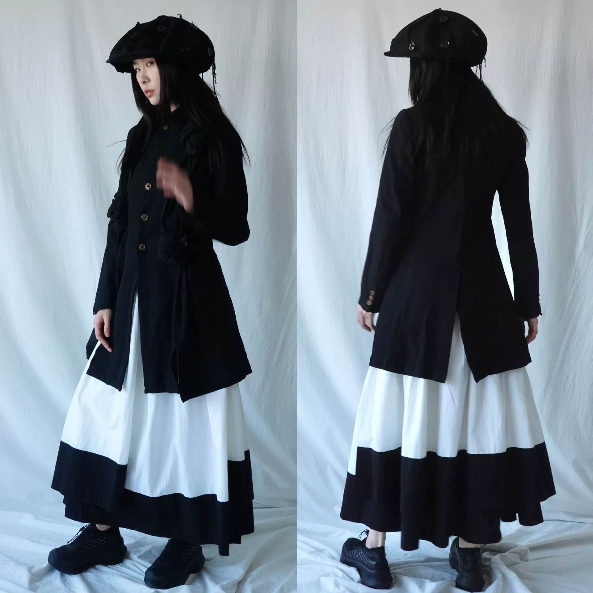 Comme des Garcons CDG Black Tailored Jacket with Cutouts Size XS / US 0-2 / IT 36-38 - 4 Thumbnail