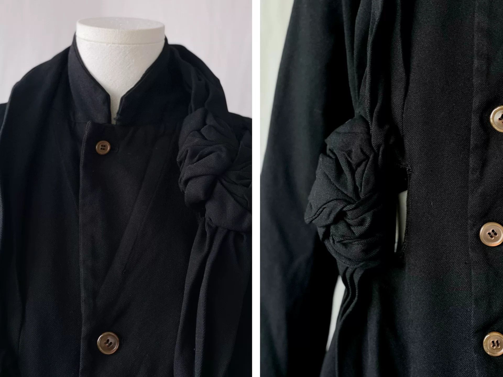 Comme des Garcons CDG Black Tailored Jacket with Cutouts Size XS / US 0-2 / IT 36-38 - 7 Thumbnail