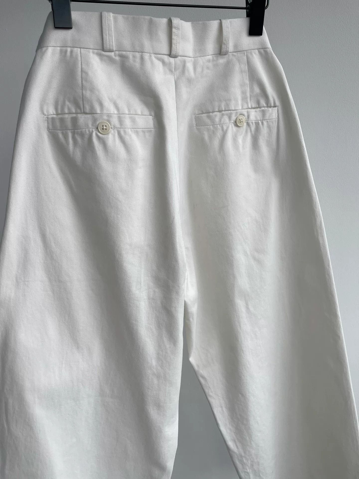 YAECA White Wide-Leg Chino Pants Size US 28 / EU 44 - 4 Thumbnail
