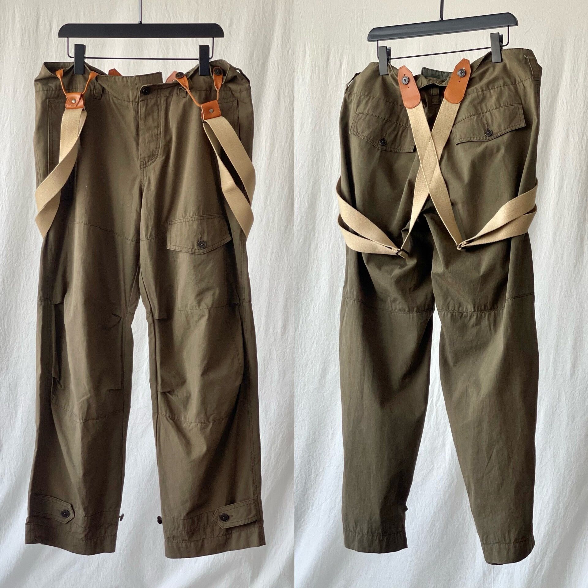 Y's Y's Yamamoto Green Work Pants with Suspenders Size US 30 / EU 46 - 8 Thumbnail