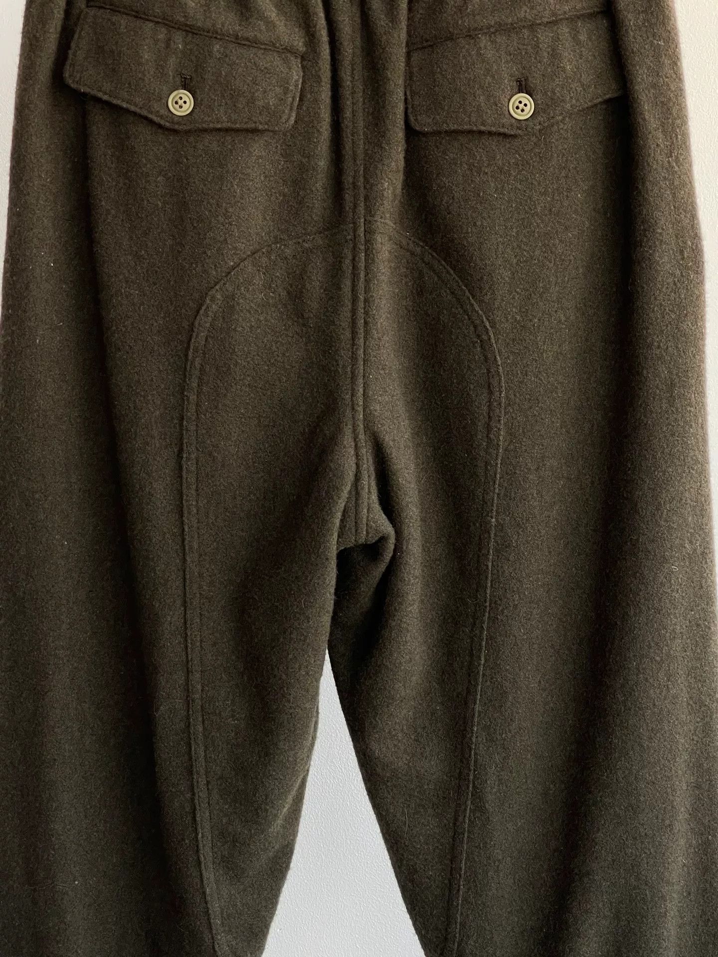 Comme des Garcons Black Military Style Wool Tapered Pants Size US 26 / EU 42 - 6 Thumbnail