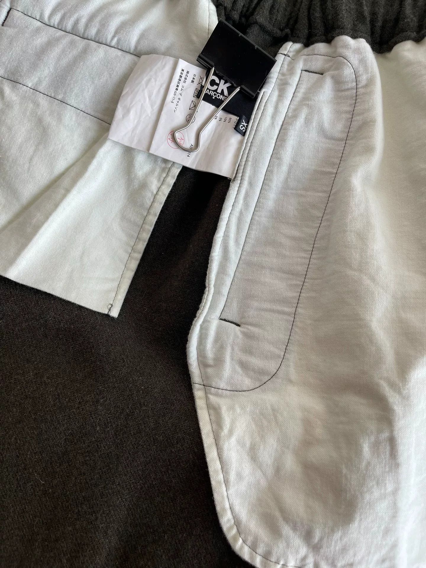 Comme des Garcons Black Military Style Wool Tapered Pants Size US 26 / EU 42 - 7 Thumbnail