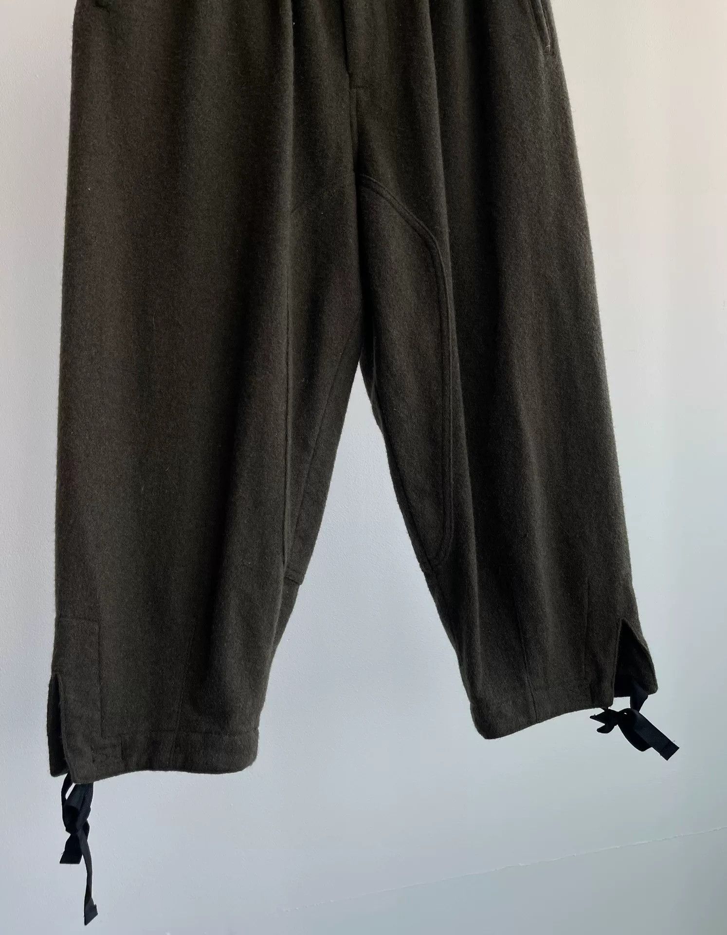 Comme des Garcons Black Military Style Wool Tapered Pants Size US 26 / EU 42 - 3 Thumbnail