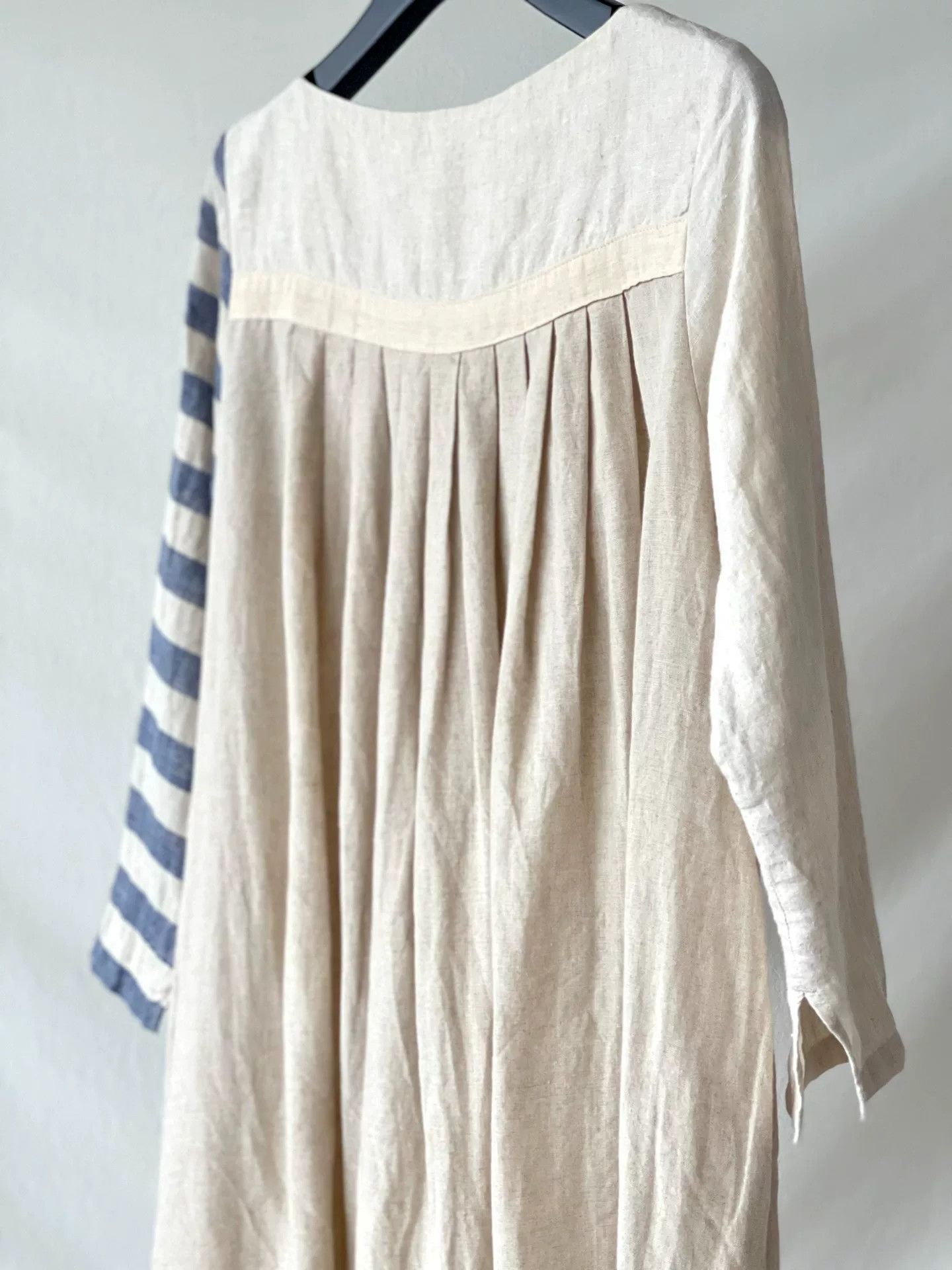 Kapital Striped Sleeve Linen Dress by KAPITAL Size XS / US 0-2 / IT 36-38 - 8 Thumbnail