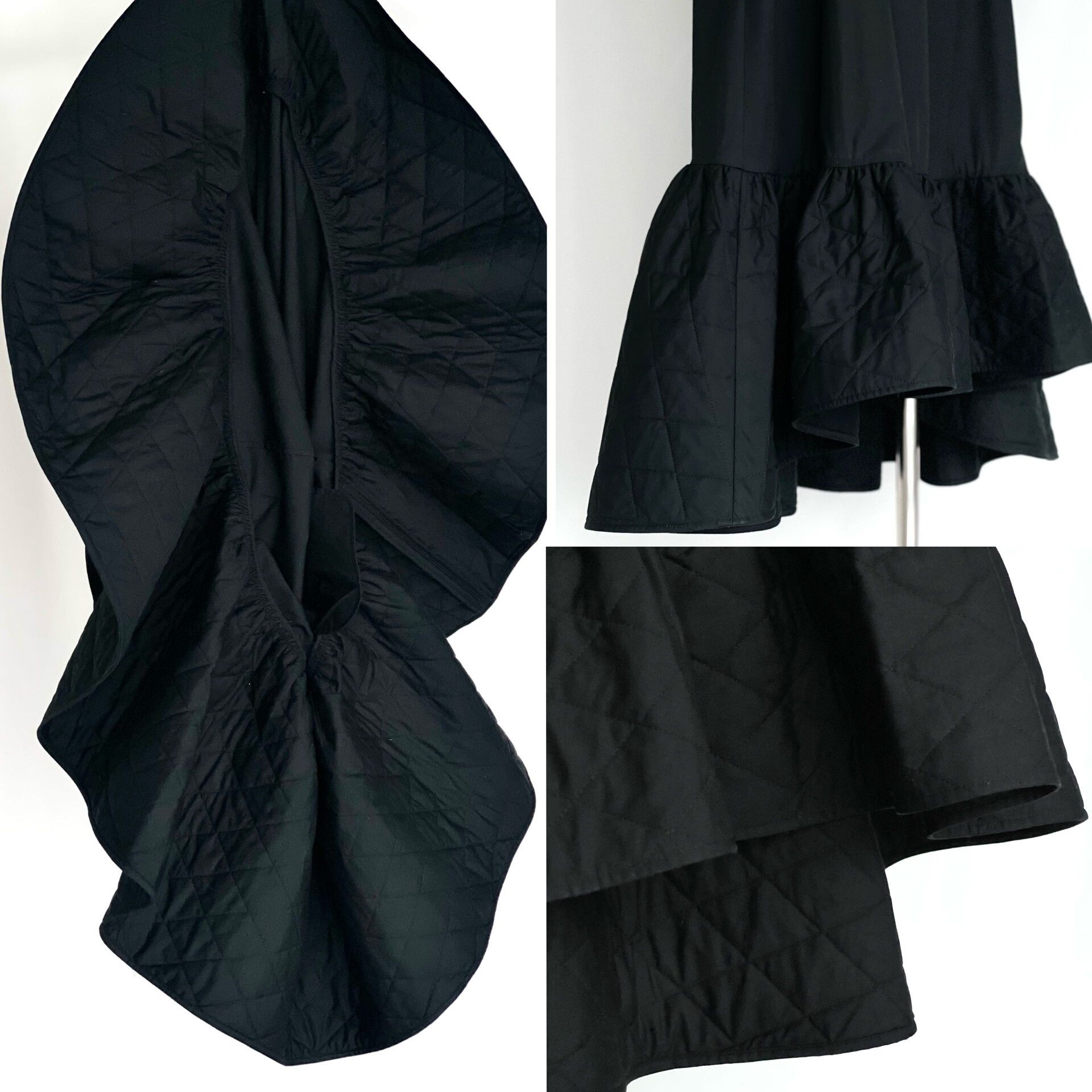 RIPVANWINKLE Quilted Black Puff Hem Dress Size M / US 6-8 / IT 42-44 - 7 Thumbnail