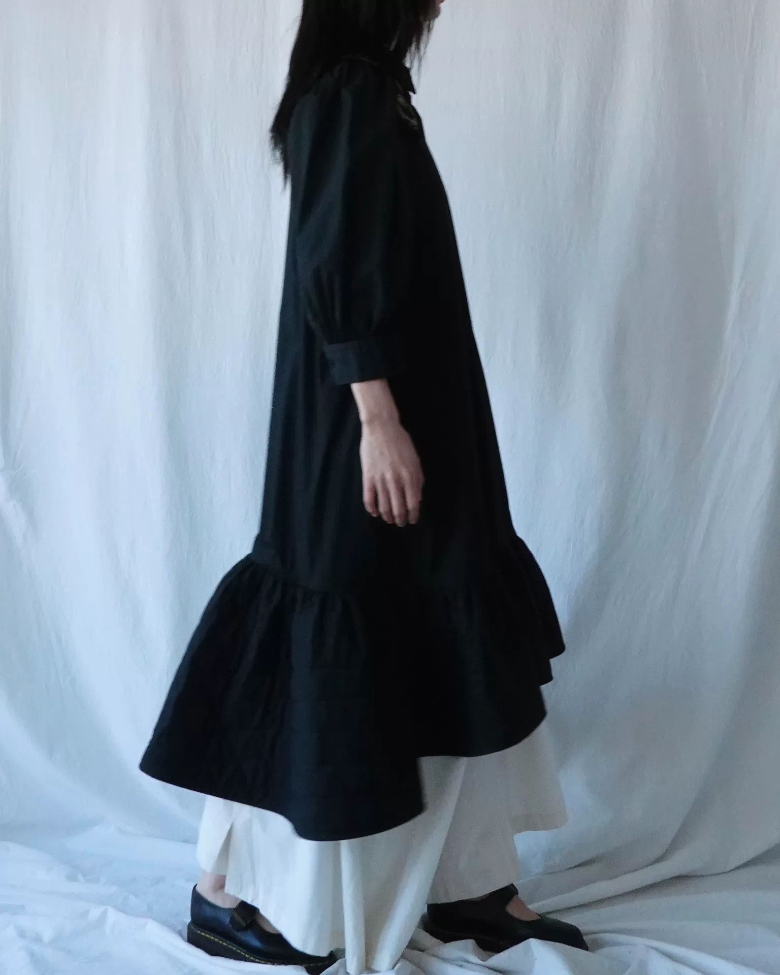 RIPVANWINKLE Quilted Black Puff Hem Dress Size M / US 6-8 / IT 42-44 - 2 Thumbnail