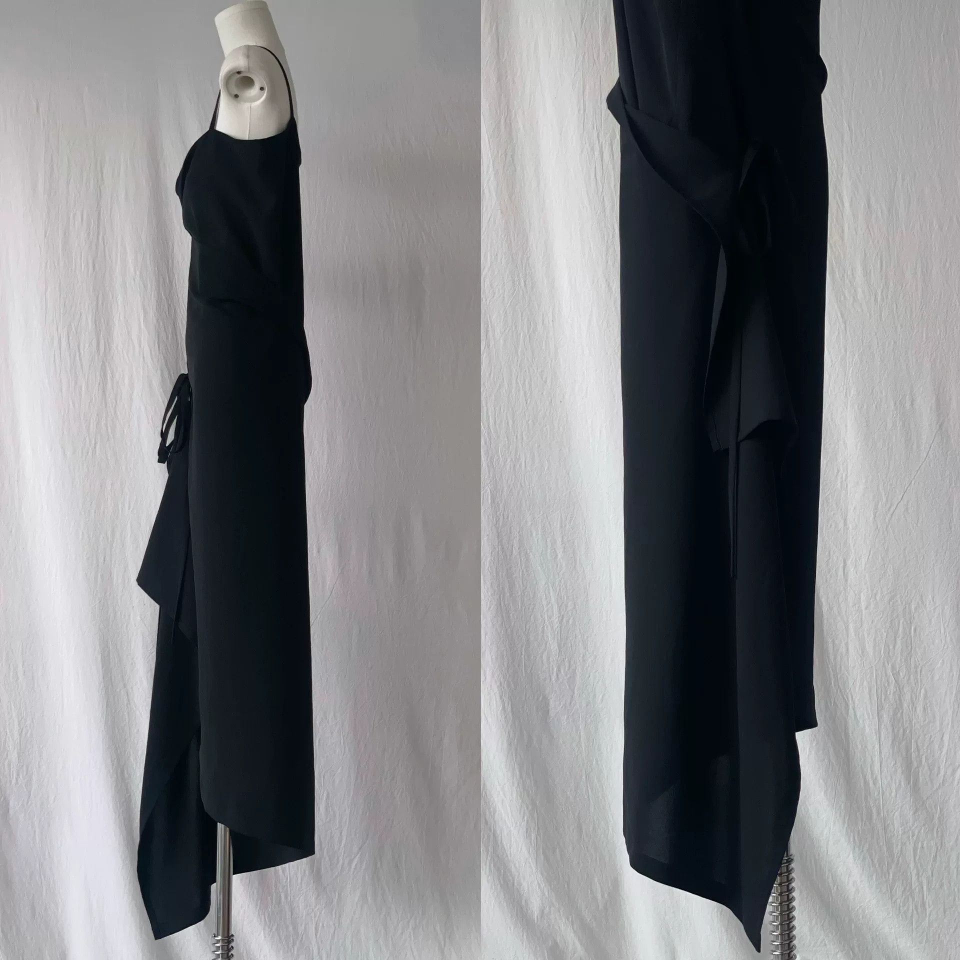 Limi Feu LimiFeu Asymmetrical Black Dress with Straps Size S / US 4 / IT 40 - 5 Thumbnail