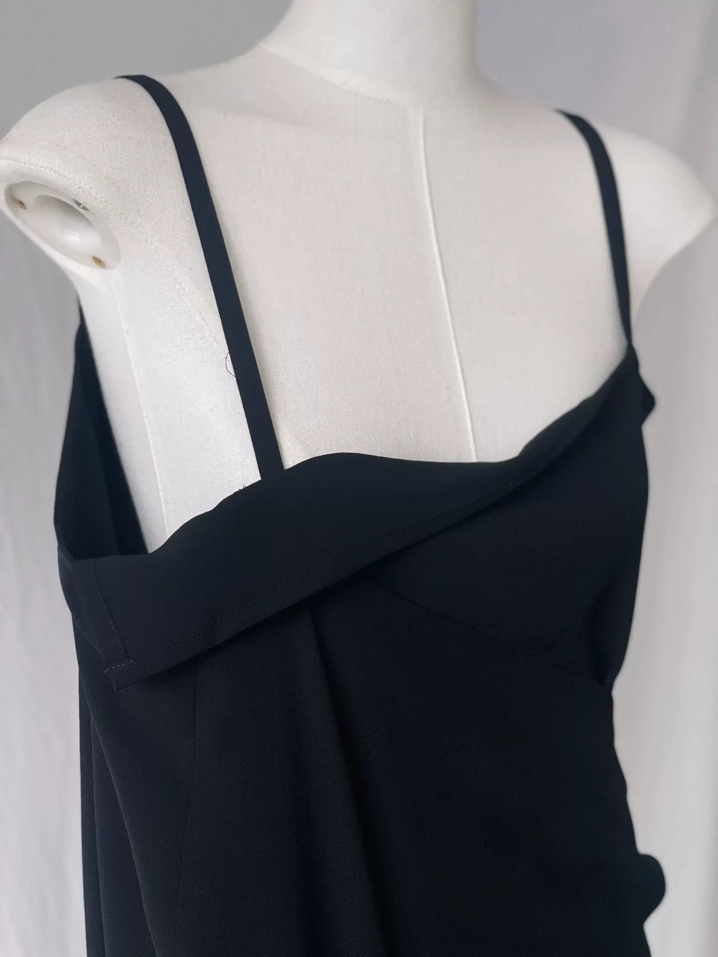 Limi Feu LimiFeu Asymmetrical Black Dress with Straps Size S / US 4 / IT 40 - 7 Thumbnail