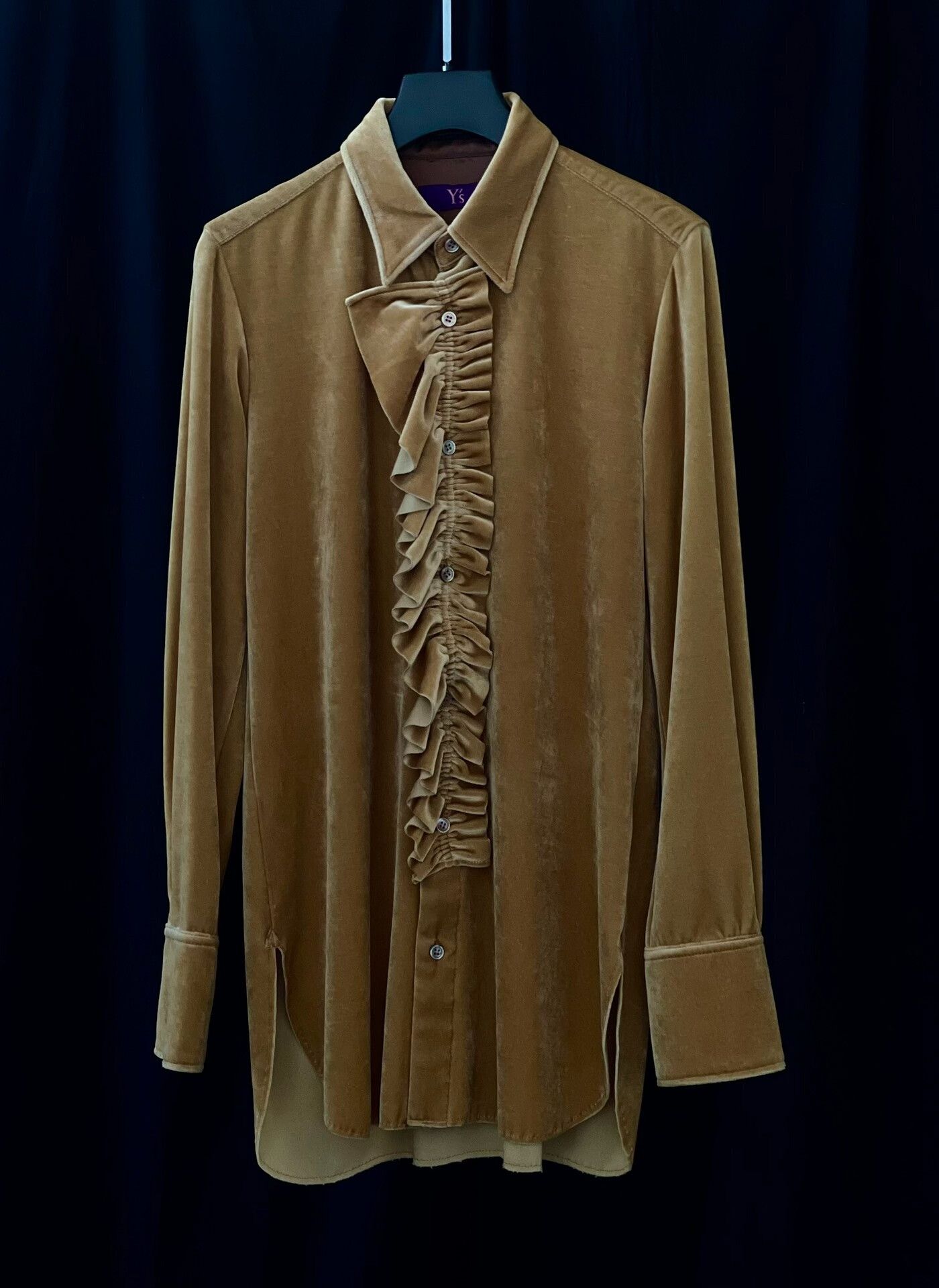 Y's Y's By TAKESHI KOSAKA Velvet Shirt Size S / US 4 / IT 40 - 3 Thumbnail
