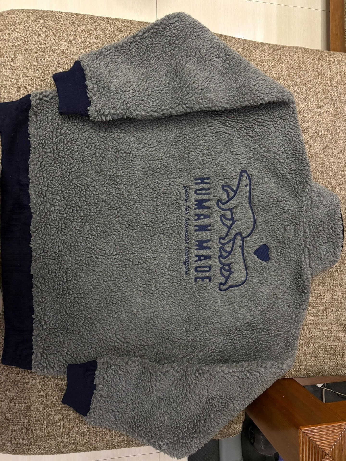 Human Made Human Made Polar Bear Fleece Jacket Size US XL / EU 56 / 4 - 2 Thumbnail