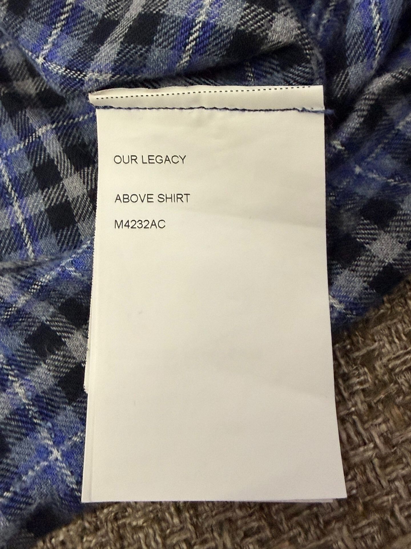 Our Legacy Our Legacy Flannel Shirt for Sale Size US S / EU 44-46 / 1 - 8 Thumbnail