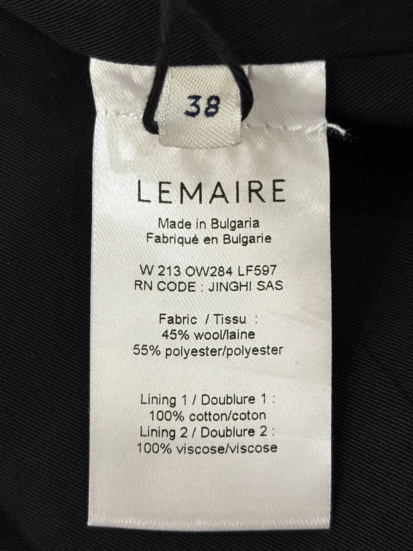 Lemaire Lemaire Short Jacket with Lapels Size US L / EU 52-54 / 3 - 7 Thumbnail
