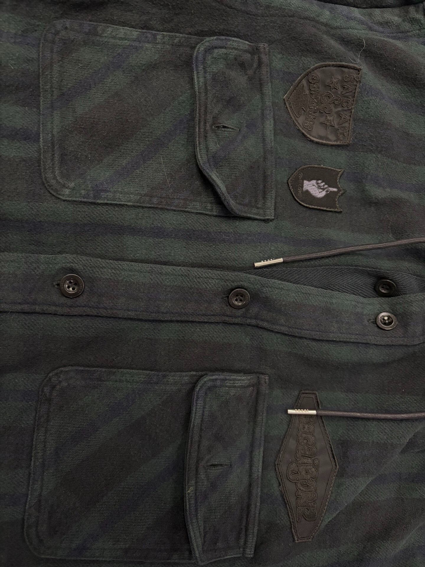 Sacai Sacai 24aw Flannel Check Shirt Jacket Size US M / EU 48-50 / 2 - 5 Thumbnail